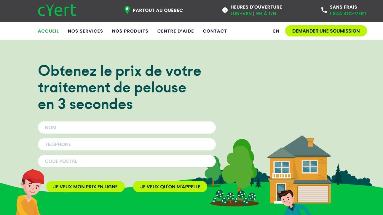 CVert - Entretien Traitement de Pelouse Partout au Québec