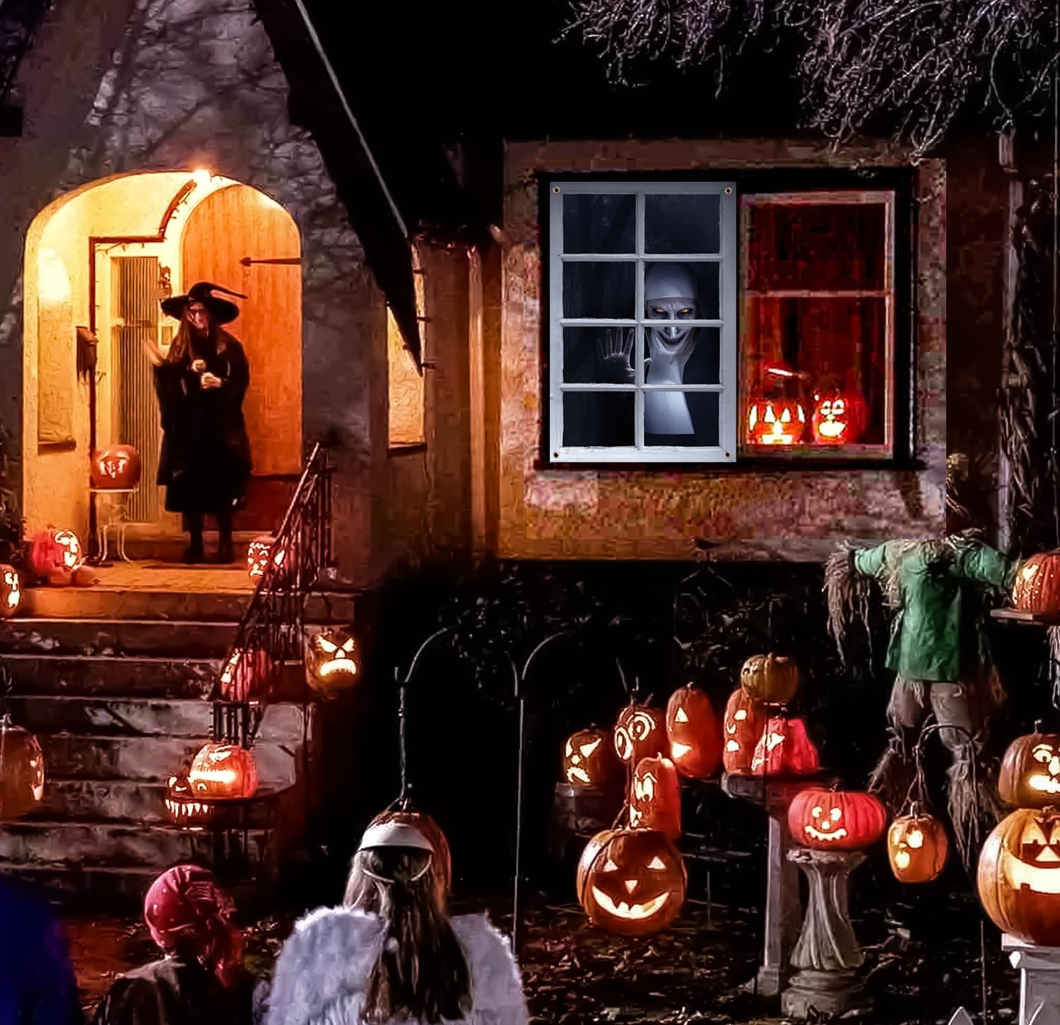 Décoration Suspendue Pour Halloween - TECH DISCOUNT - Pneu Fantôme Effrayant Avec Lumière Et Son - Blanc - Jeux - Jouets