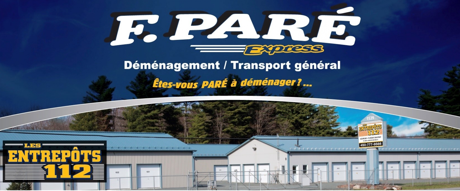 Déménagement F. Pare Express - Déménageur Entreposage