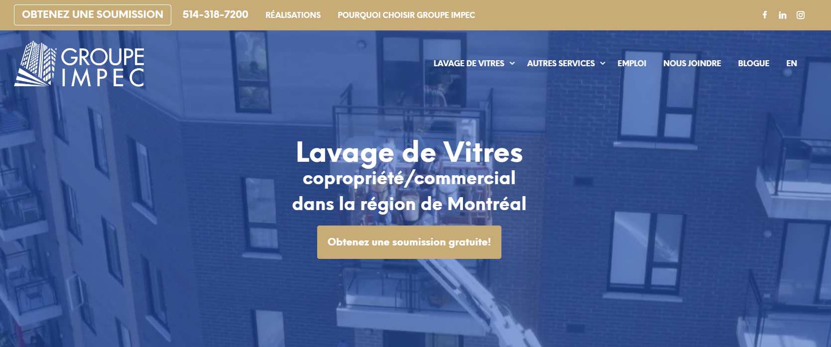 Groupe Impec - Lavage de Vitres Résidentiel et Commercial