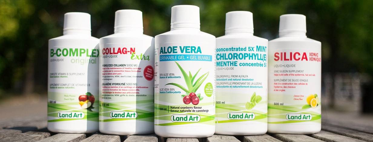 Land Art - suppléments naturels liquides fait au Canada