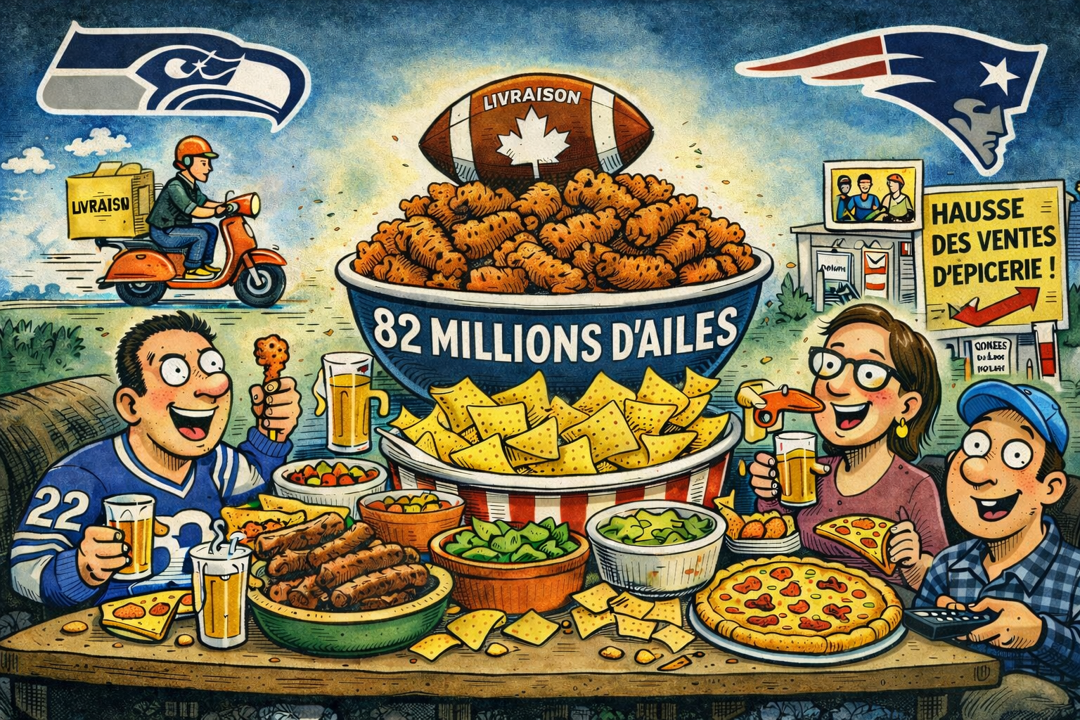 Le  Super Bowl du « Snacking » est, eh bien Le Super Bowl