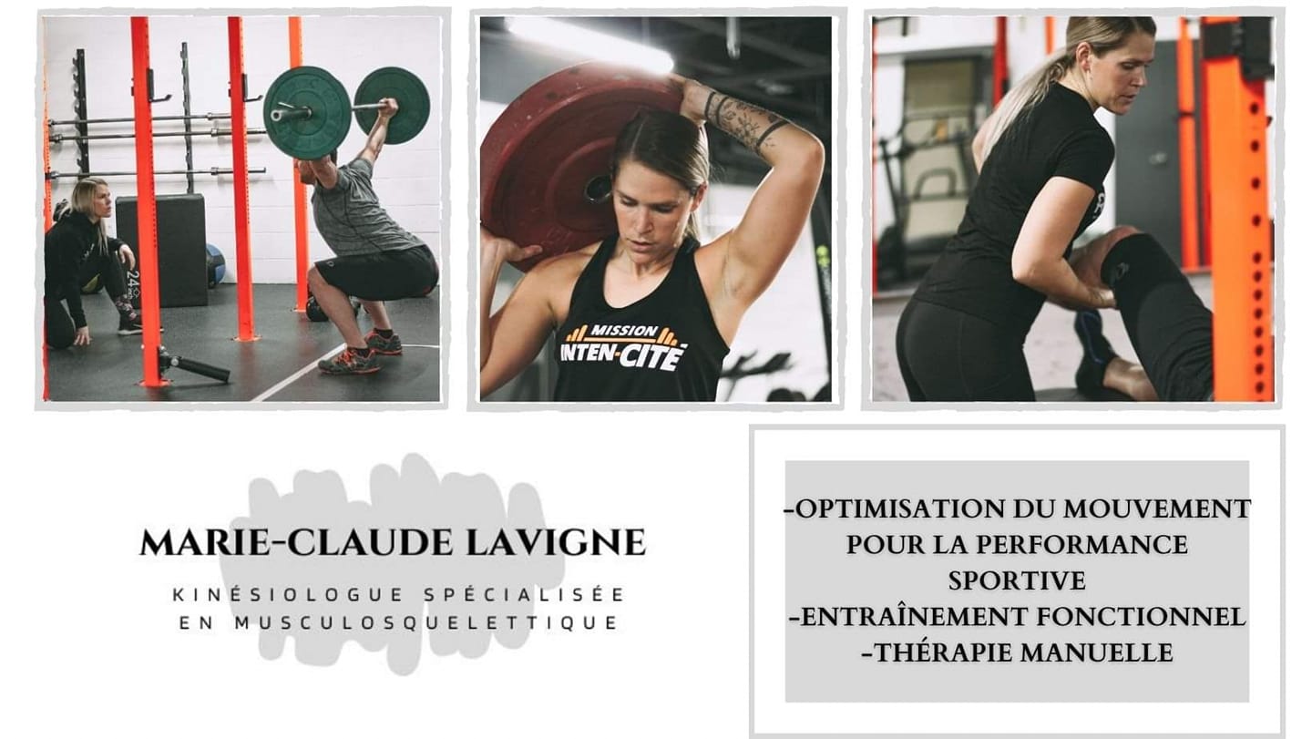 Marie-Claude Lavigne,Kinésiologue - Spécialisée en Musculation
