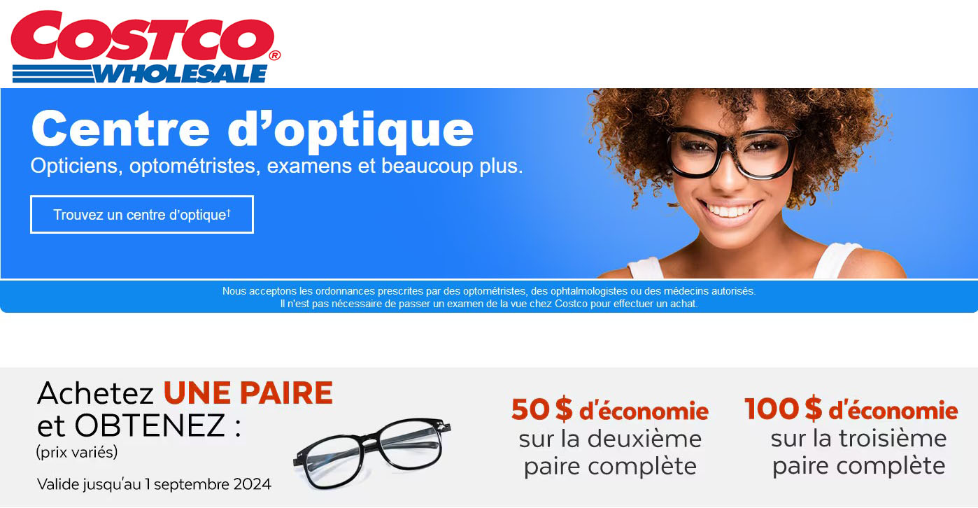 Monture Lunette Costco