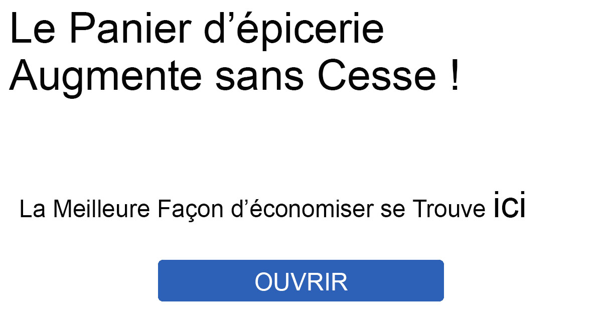 &Eacute;conomisez sur votre &Eacute;picerie