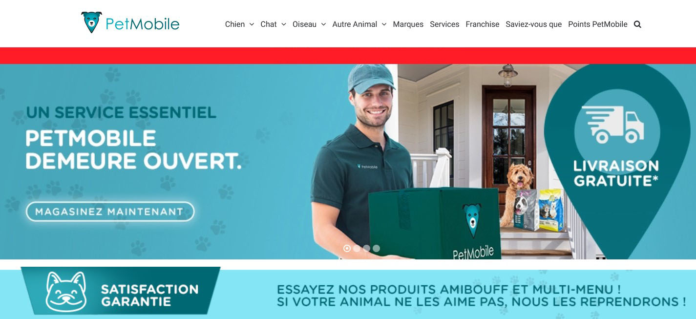 PetMobile - Livraison Nouritures pour Chien et Chat