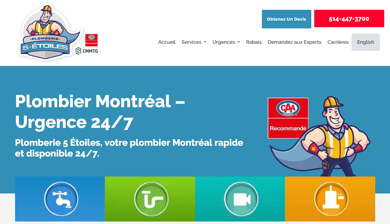 Plomberie 5 Étoiles - Experts en plomberie résidentielle et commerciale