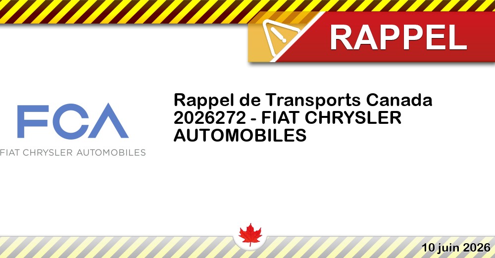 Numéro de rappel de Transports Canada - 2026272 - FIAT CHRYSLER AUTOMOBILES Image du rappel: Numéro de rappel de Transports Canada - 2026272 - FIAT CHRYSLER AUTOMOBILES