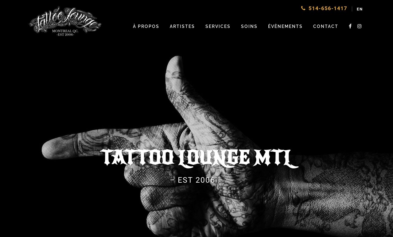 Tattoo Lounge Mtl - Salon de Tatouages