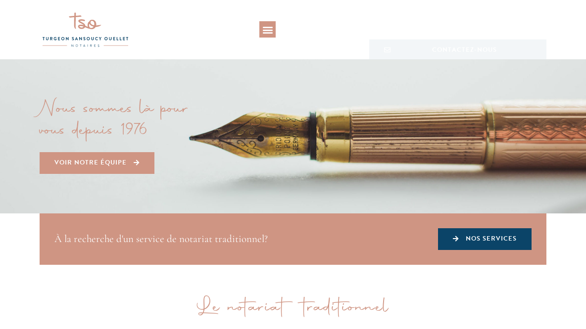 Turgeon, Sansoucy & Ouellet Notaires - Service de Notariat Traditionnel