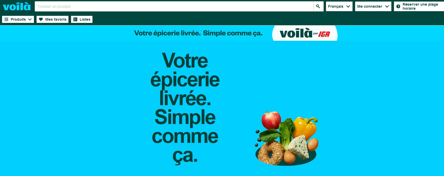 Voilà - Service Épicerie en Ligne Livraison à Domicile