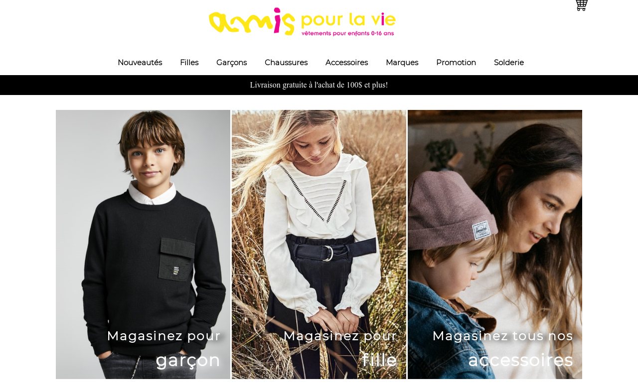 Amis Pour La Vie - Vêtements pour Enfants et Bébés