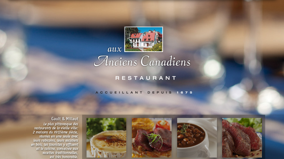 Restaurant Aux Anciens Canadiens - Cuisine Québécoise