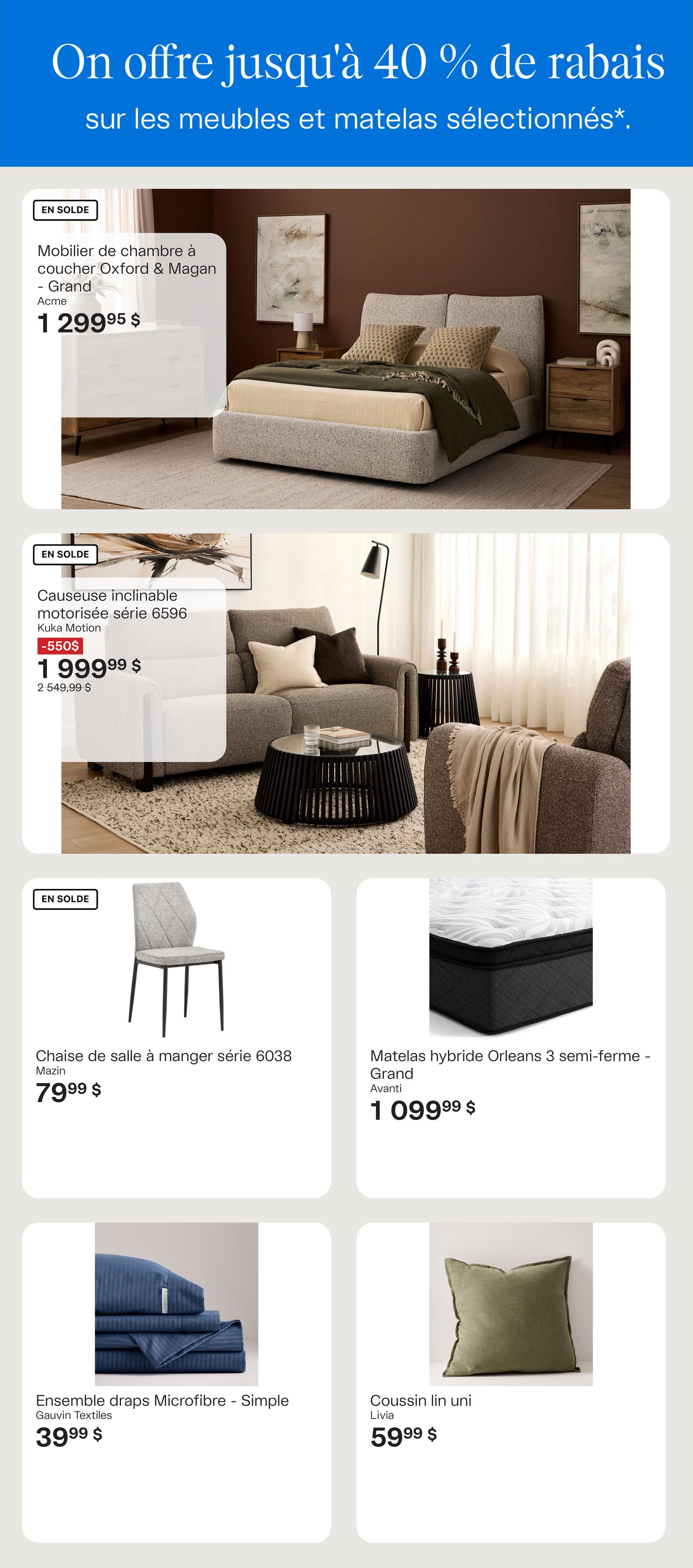 Circulaire Ameublements Tanguay