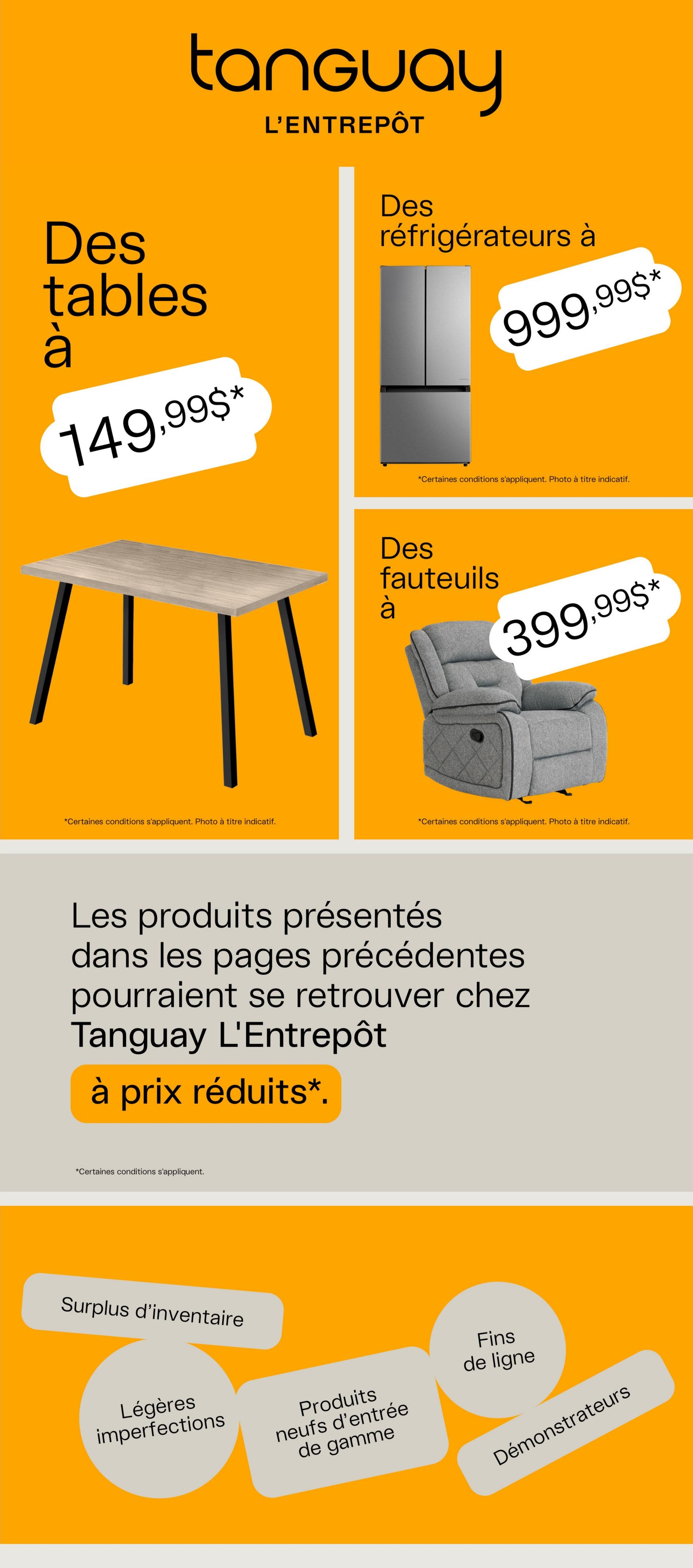 Circulaire Ameublements Tanguay