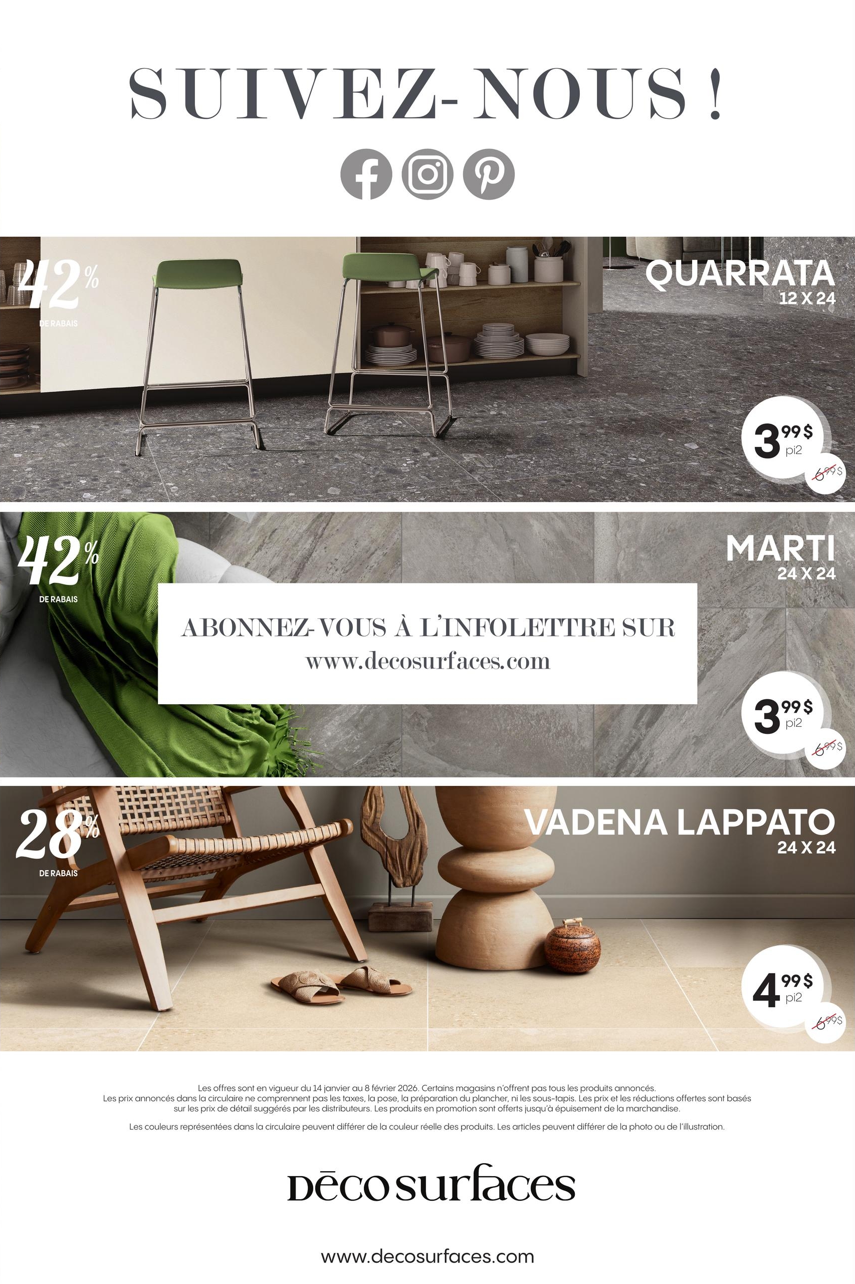 Circulaire Déco Surfaces