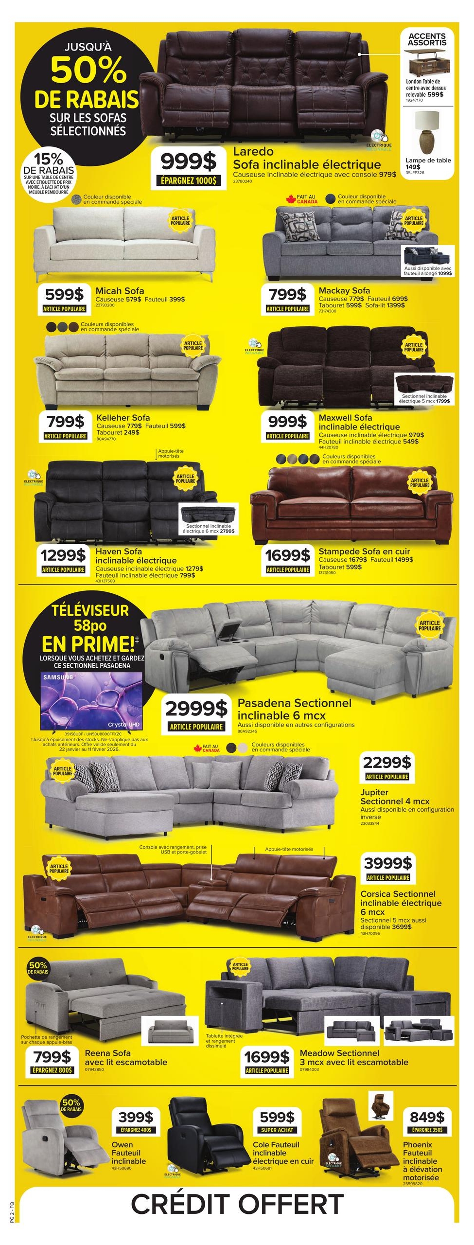 Circulaire Meubles Léon - Solde Confort