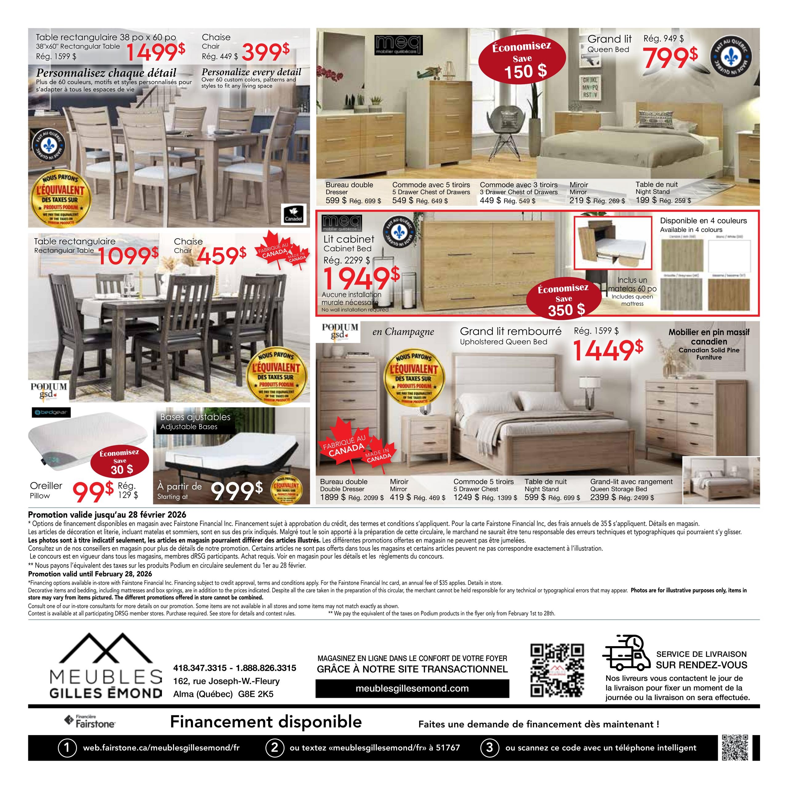 Circulaire Meubles Gilles Émond - Grande Vente
