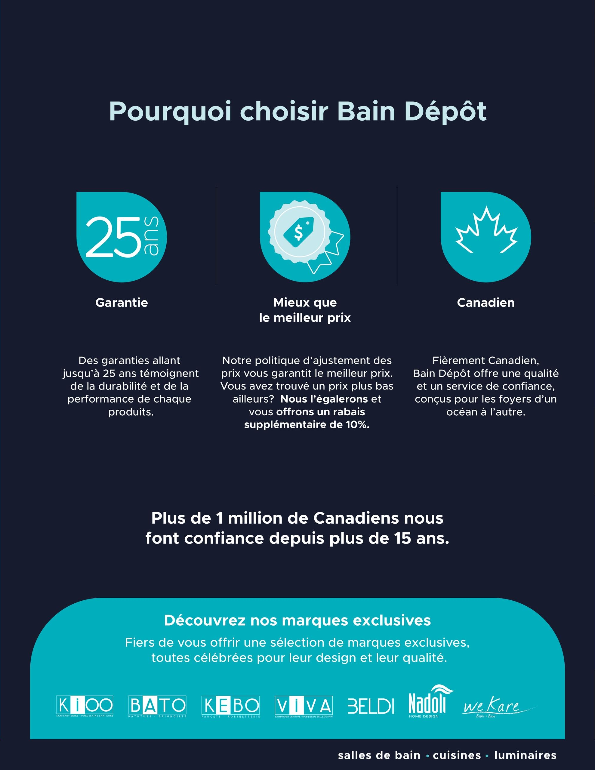 Circulaire Bain Dépôt