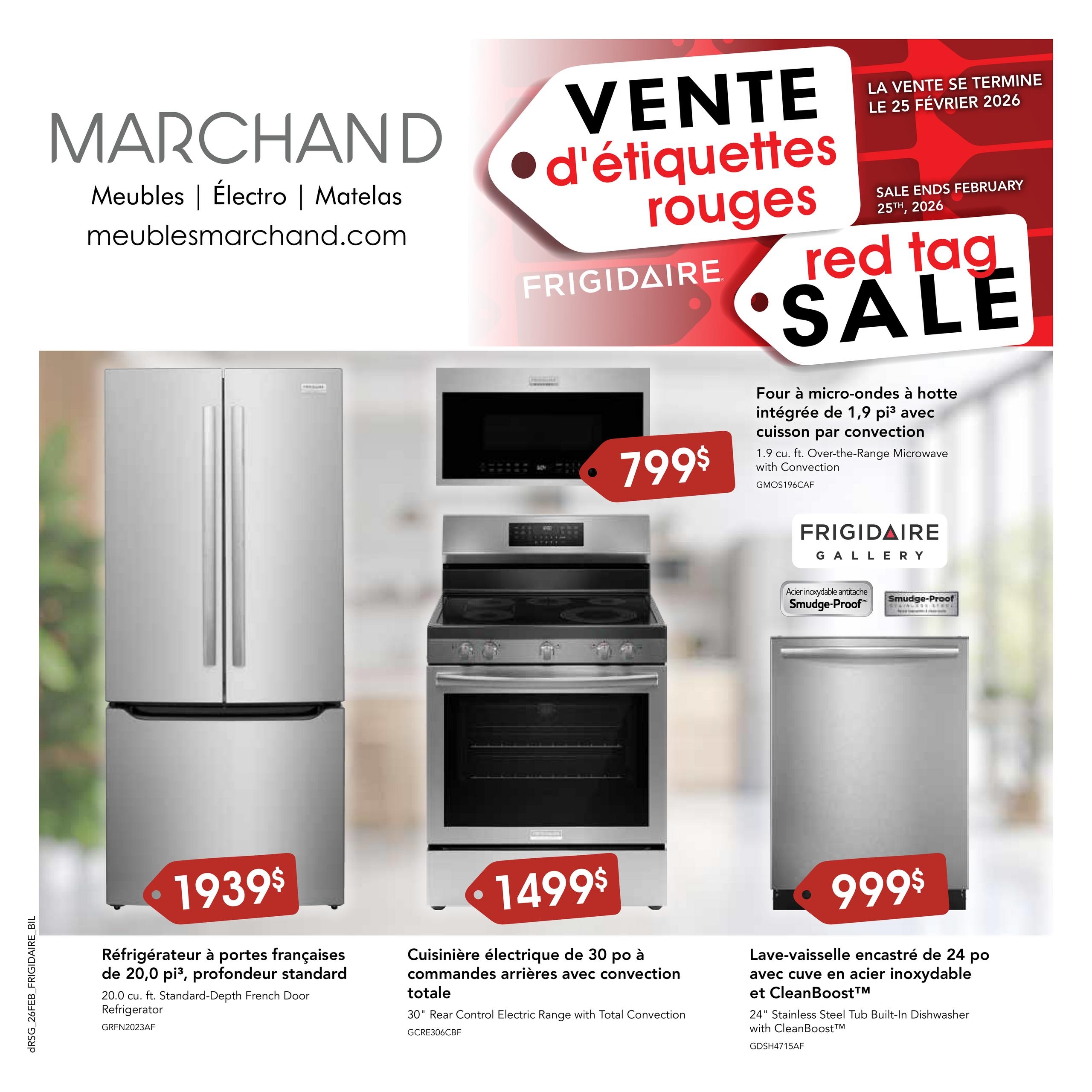 Circulaire Meubles Marchand - Vente d'étiquettes rouges