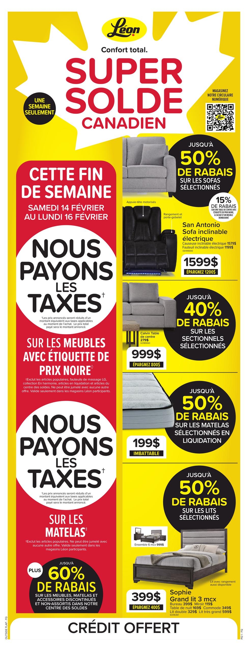 Circulaire Meubles Léon - Super Solde Canadien