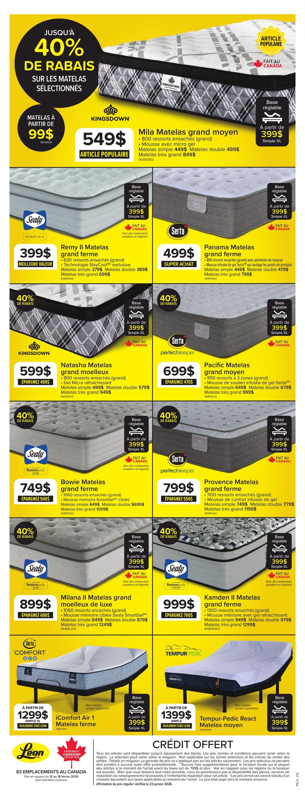 Circulaire Meubles Léon - Super Solde Canadien
