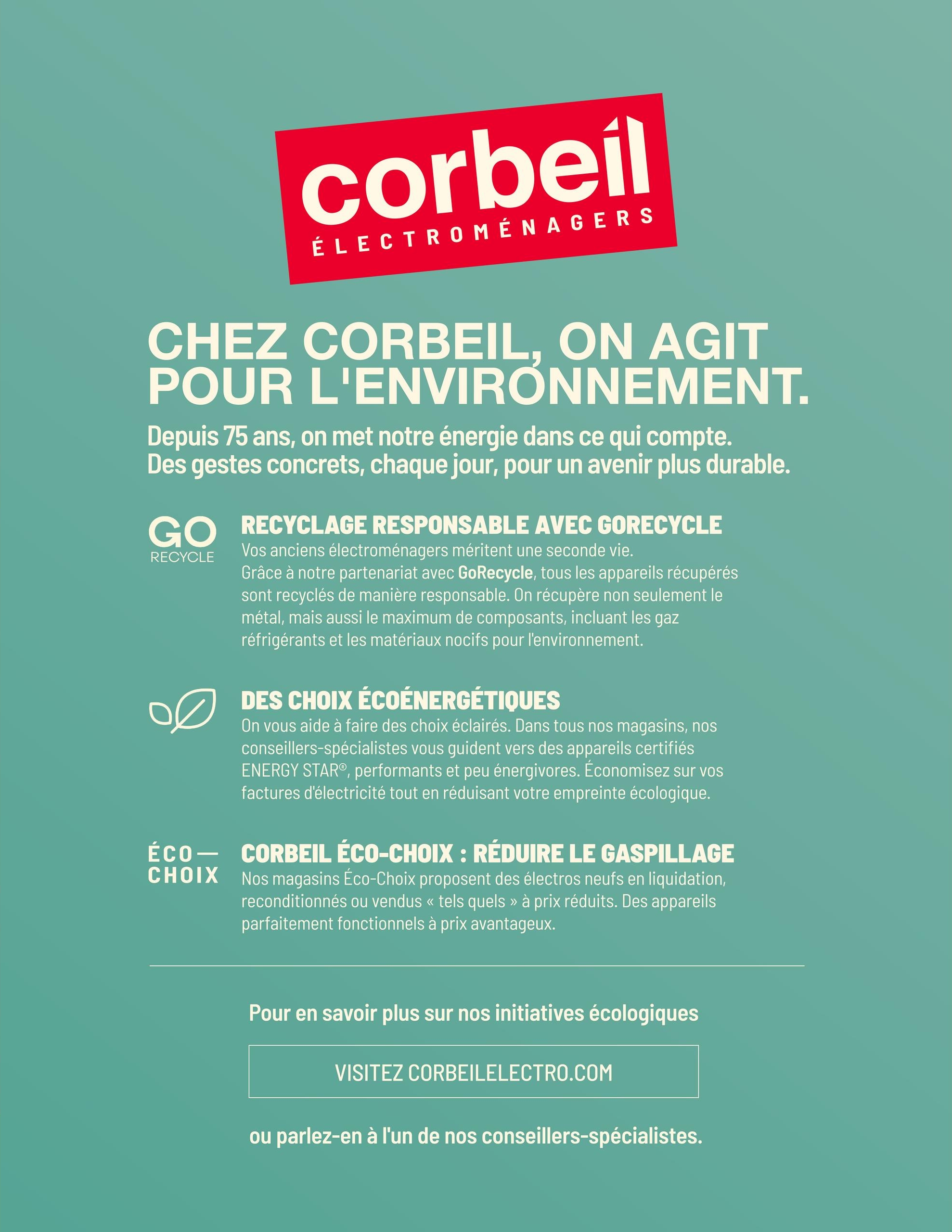 Circulaire Corbeil Électroménagers