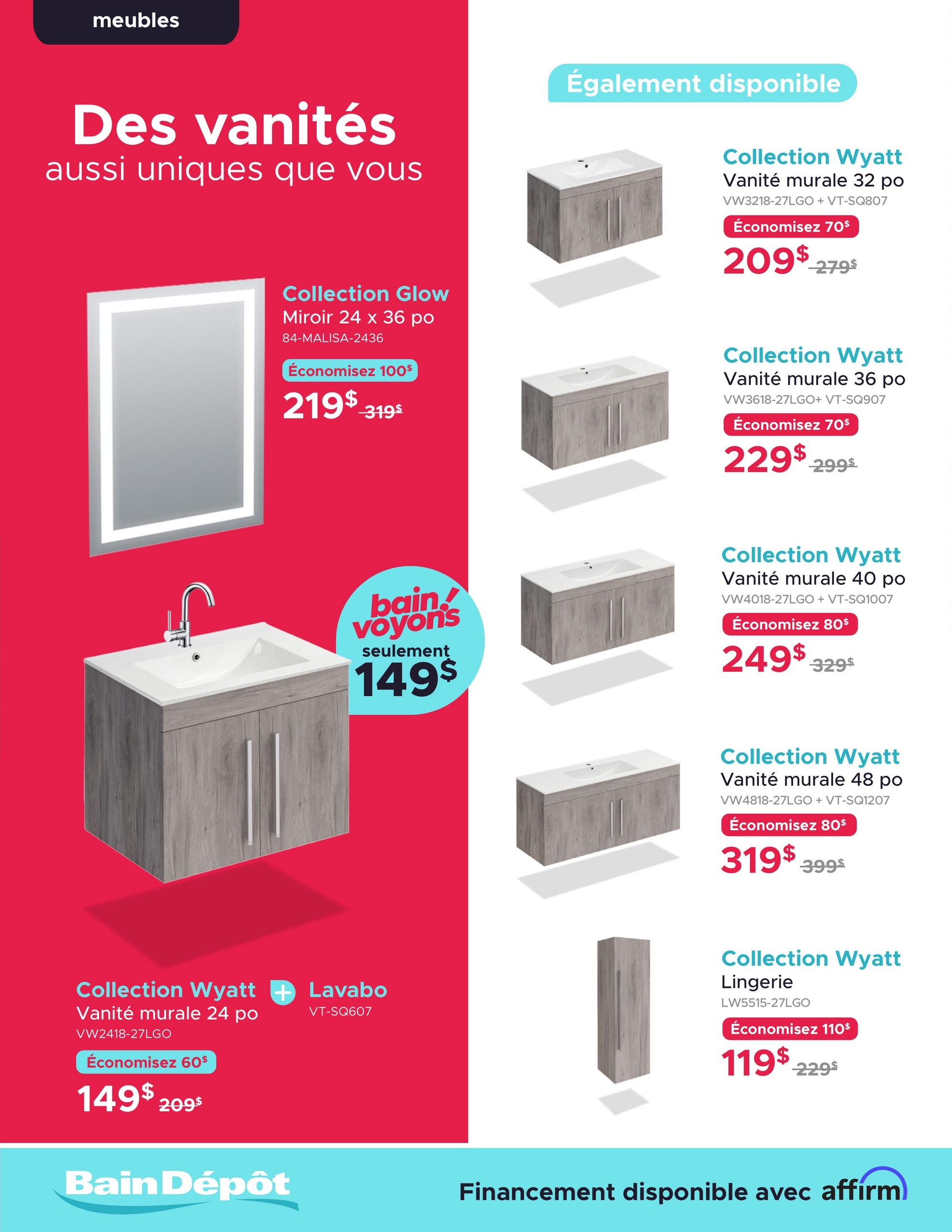 Circulaire Bain Dépôt