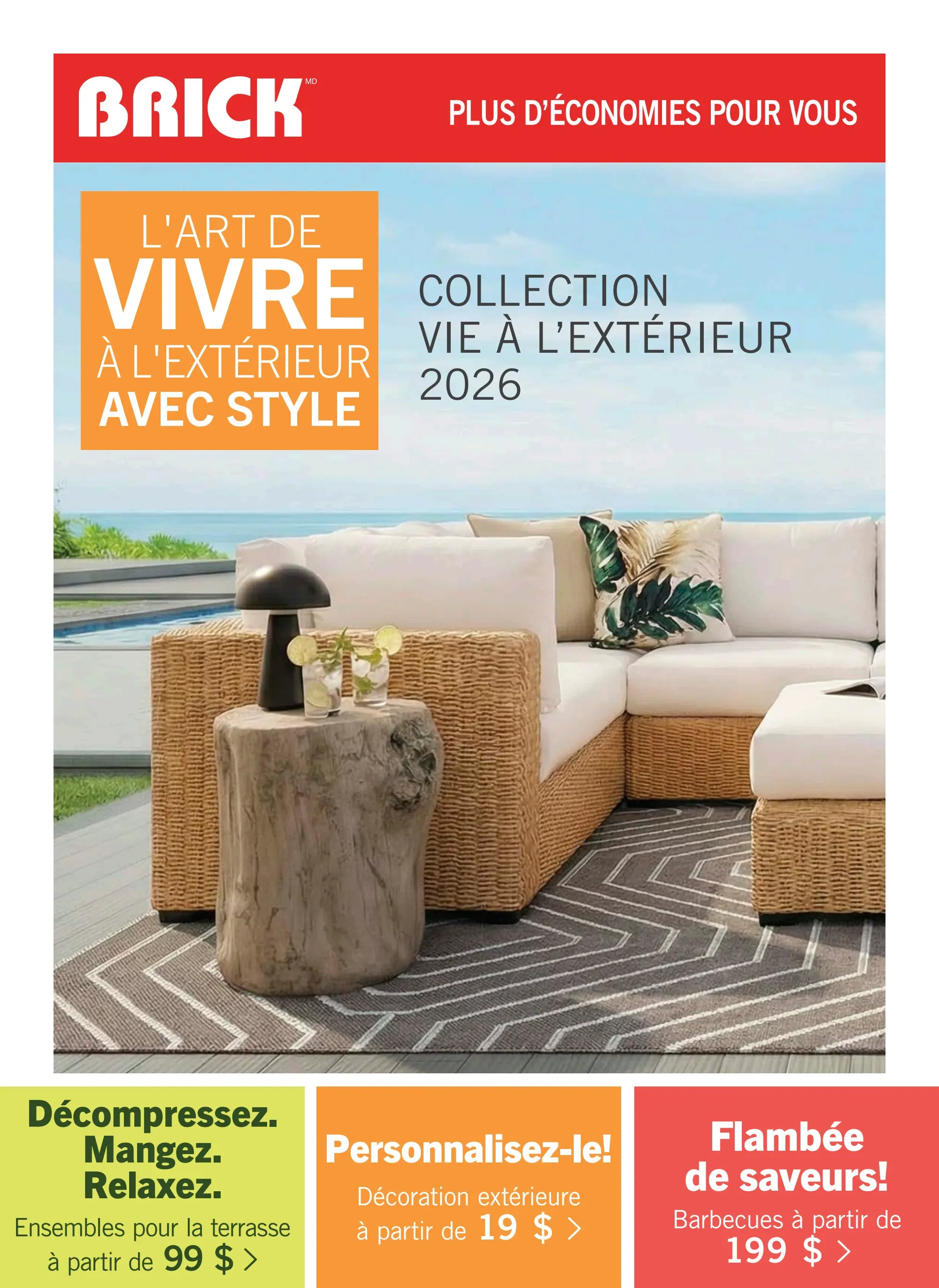 Circulaire Brick - Collection vie à l'extérieur 2026