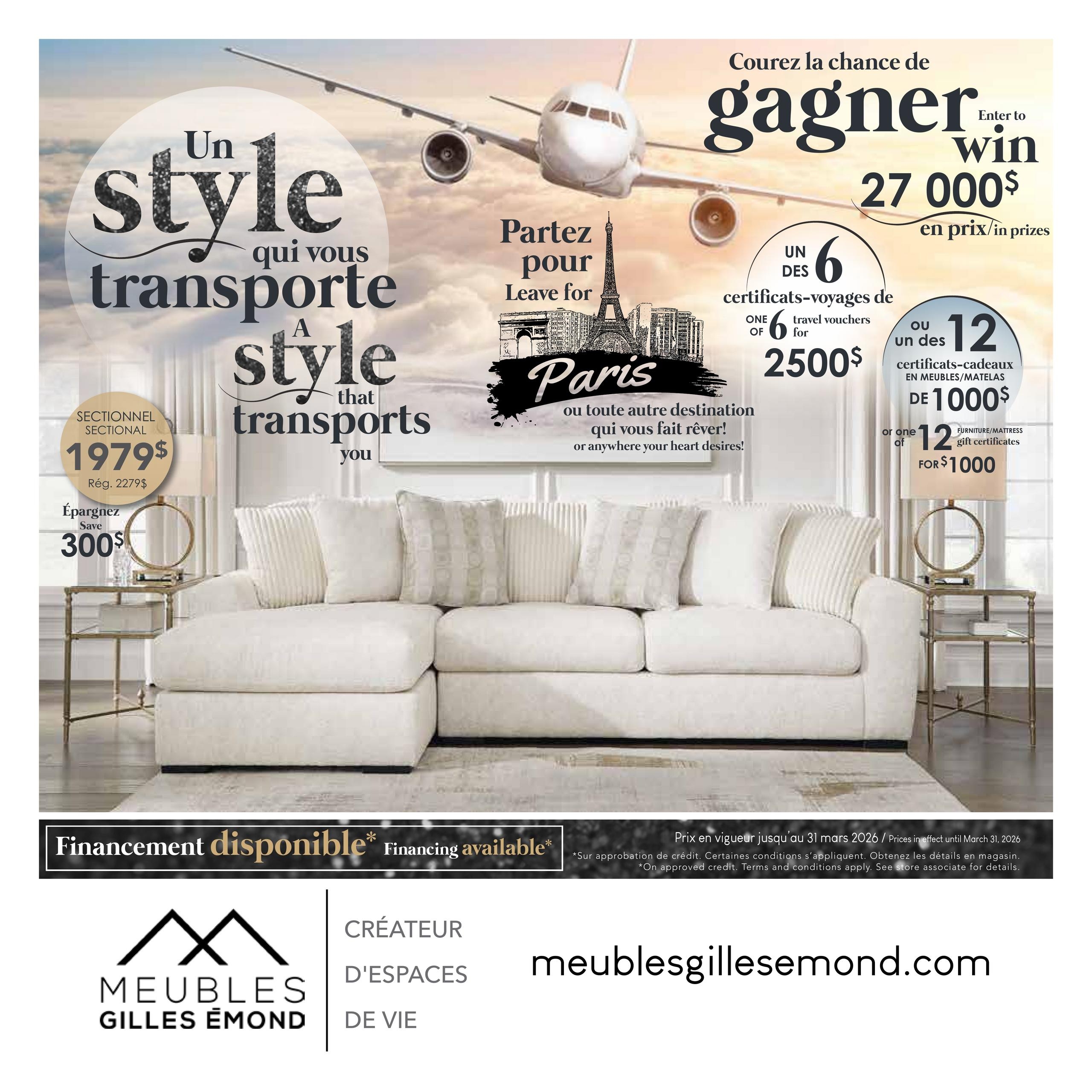 Circulaire Meubles Gilles Émond