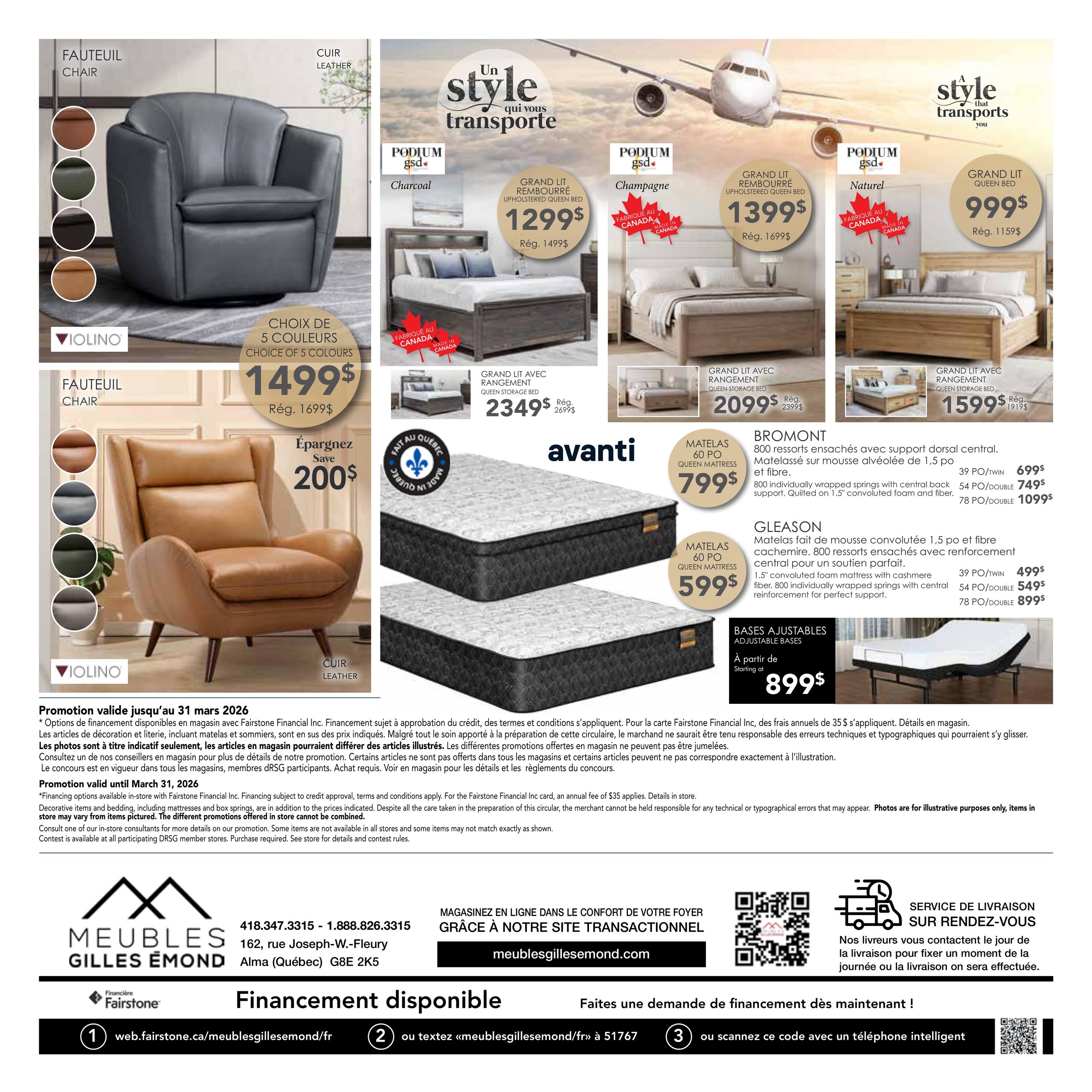 Circulaire Meubles Gilles Émond