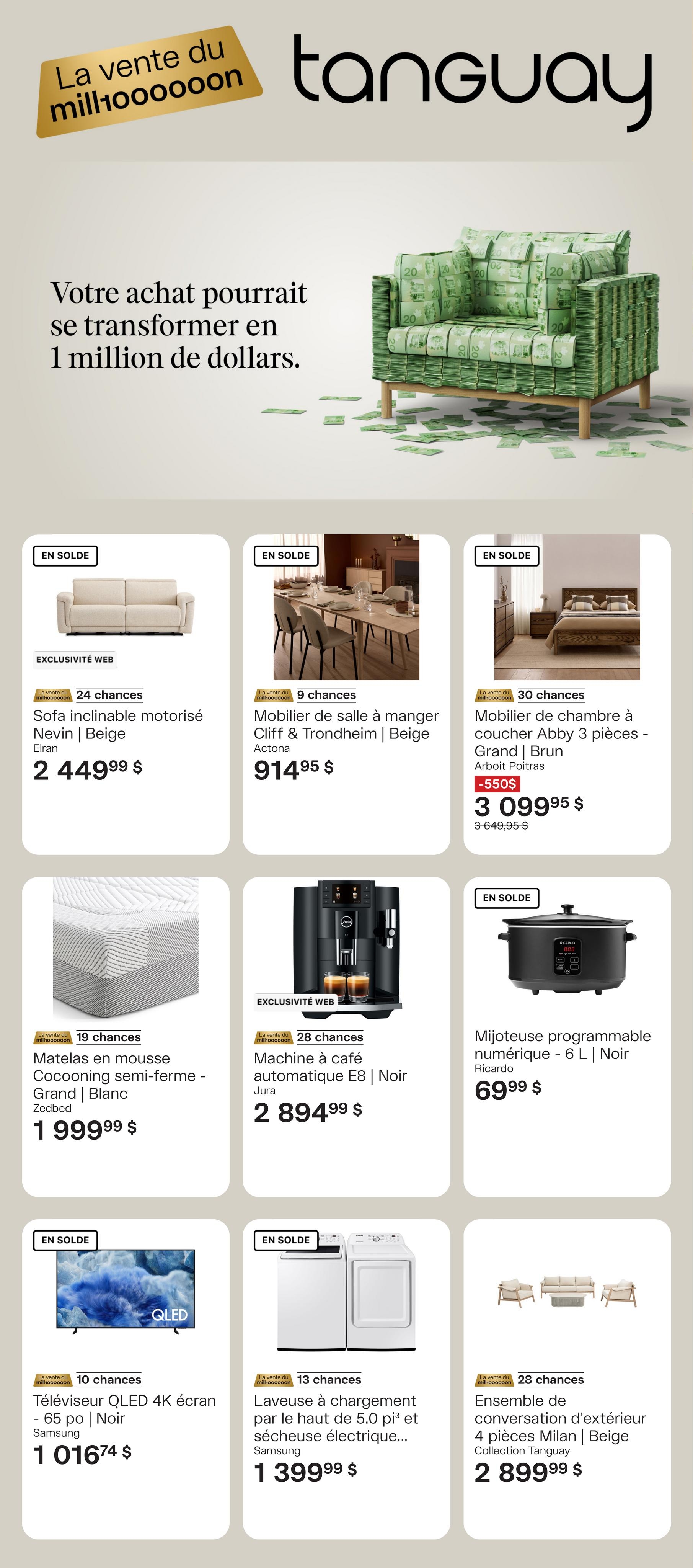 Circulaire Ameublements Tanguay