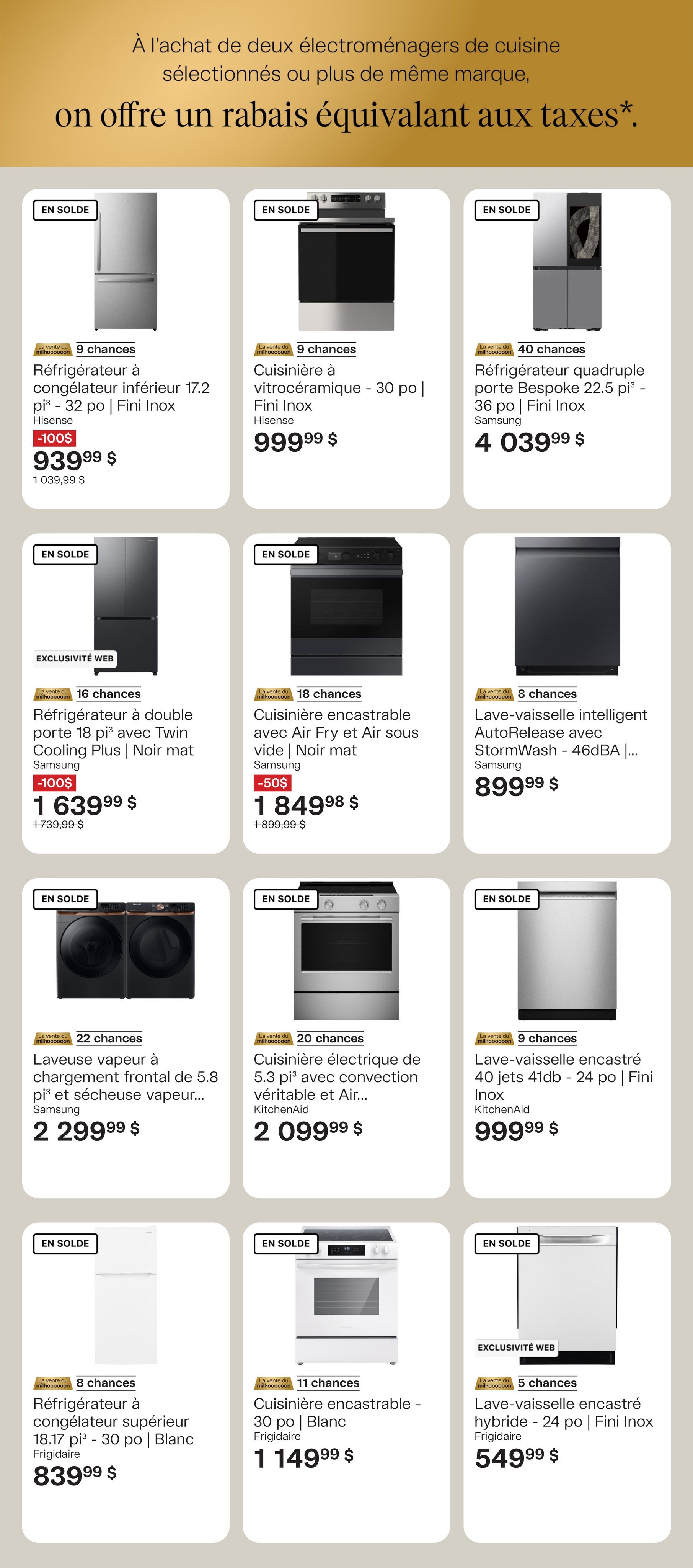 Circulaire Ameublements Tanguay