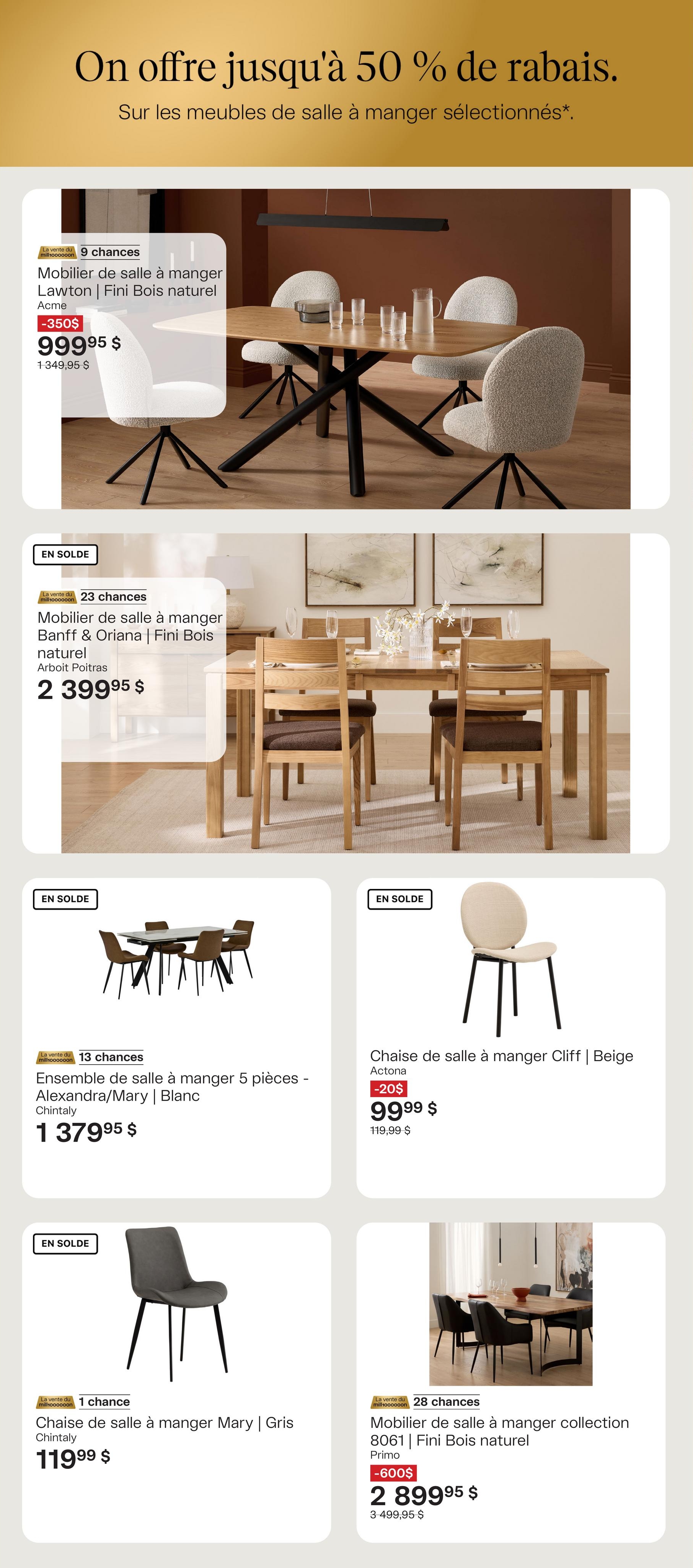 Circulaire Ameublements Tanguay