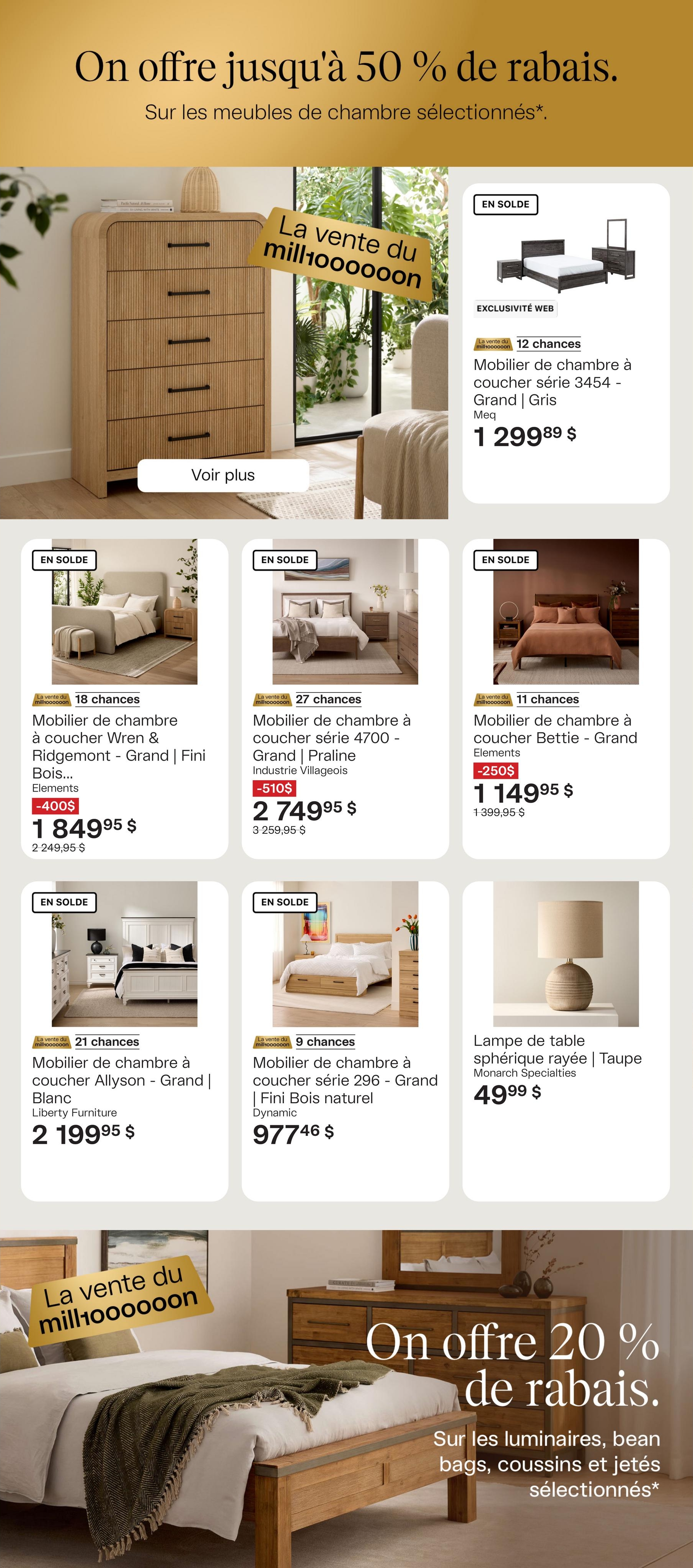 Circulaire Ameublements Tanguay