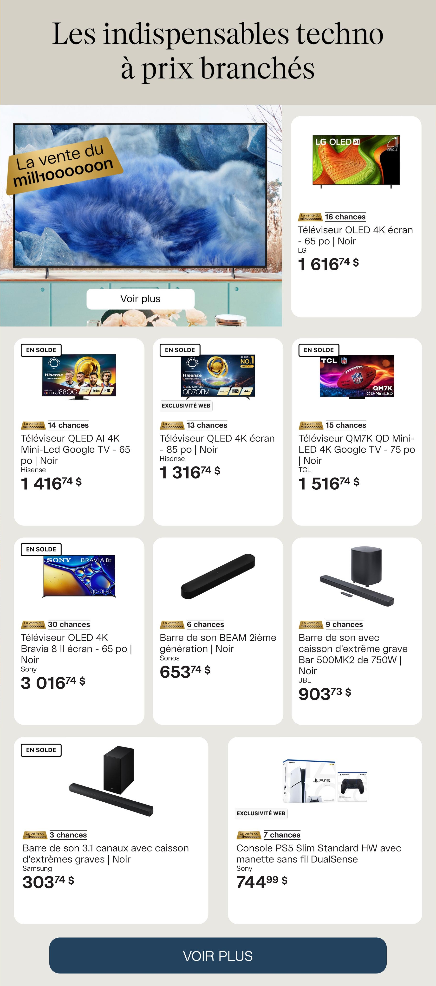 Circulaire Ameublements Tanguay