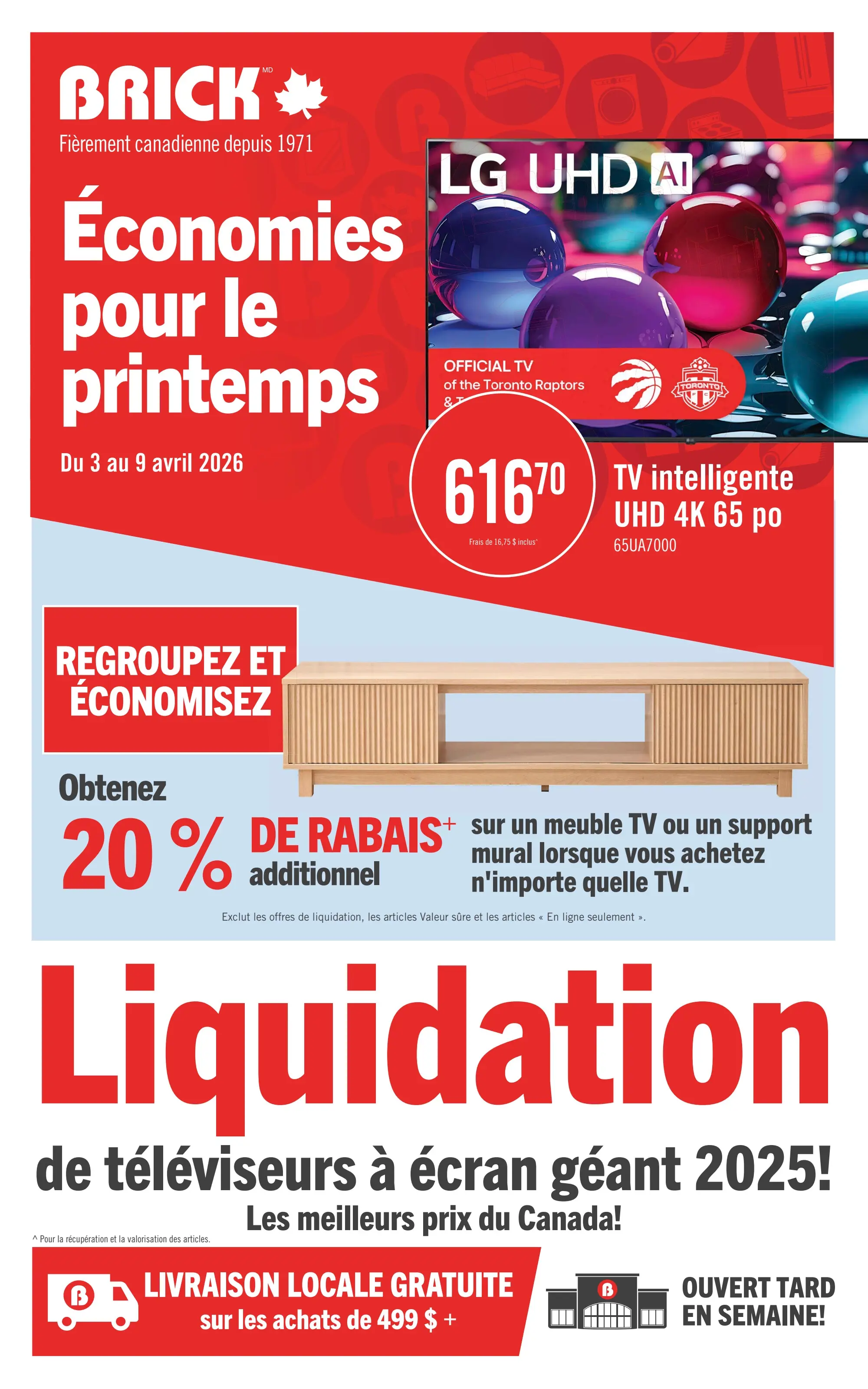 Circulaire Brick - Économies pour le printemps