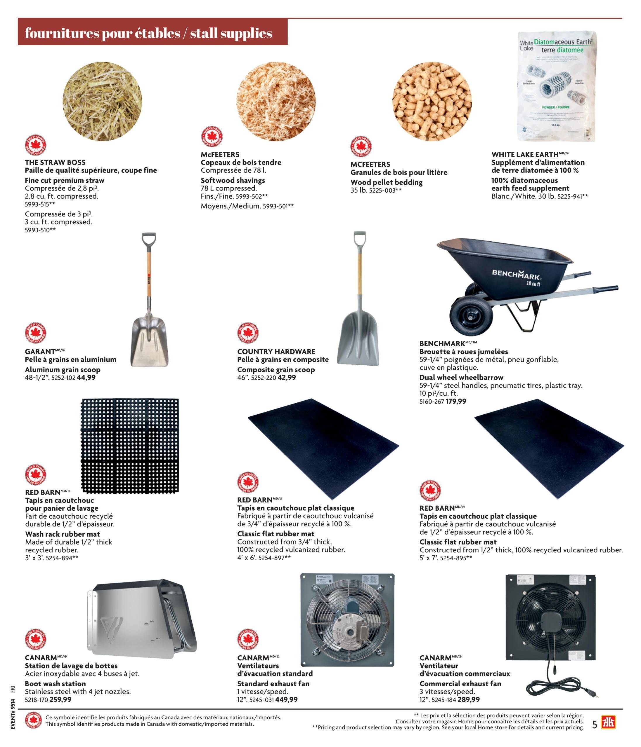 Circulaire Home Hardware - Vie à la ferme et rurale