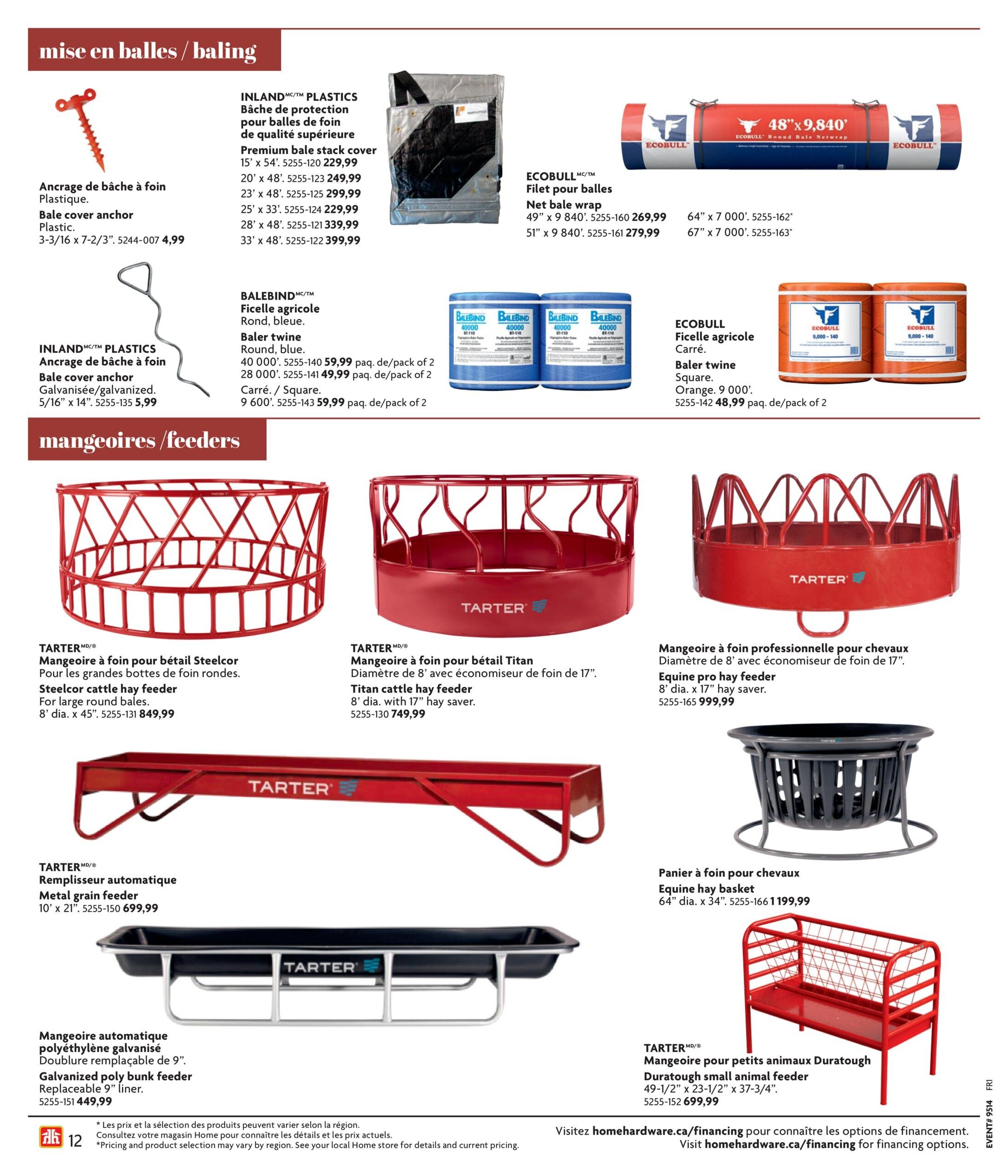 Circulaire Home Hardware - Vie à la ferme et rurale