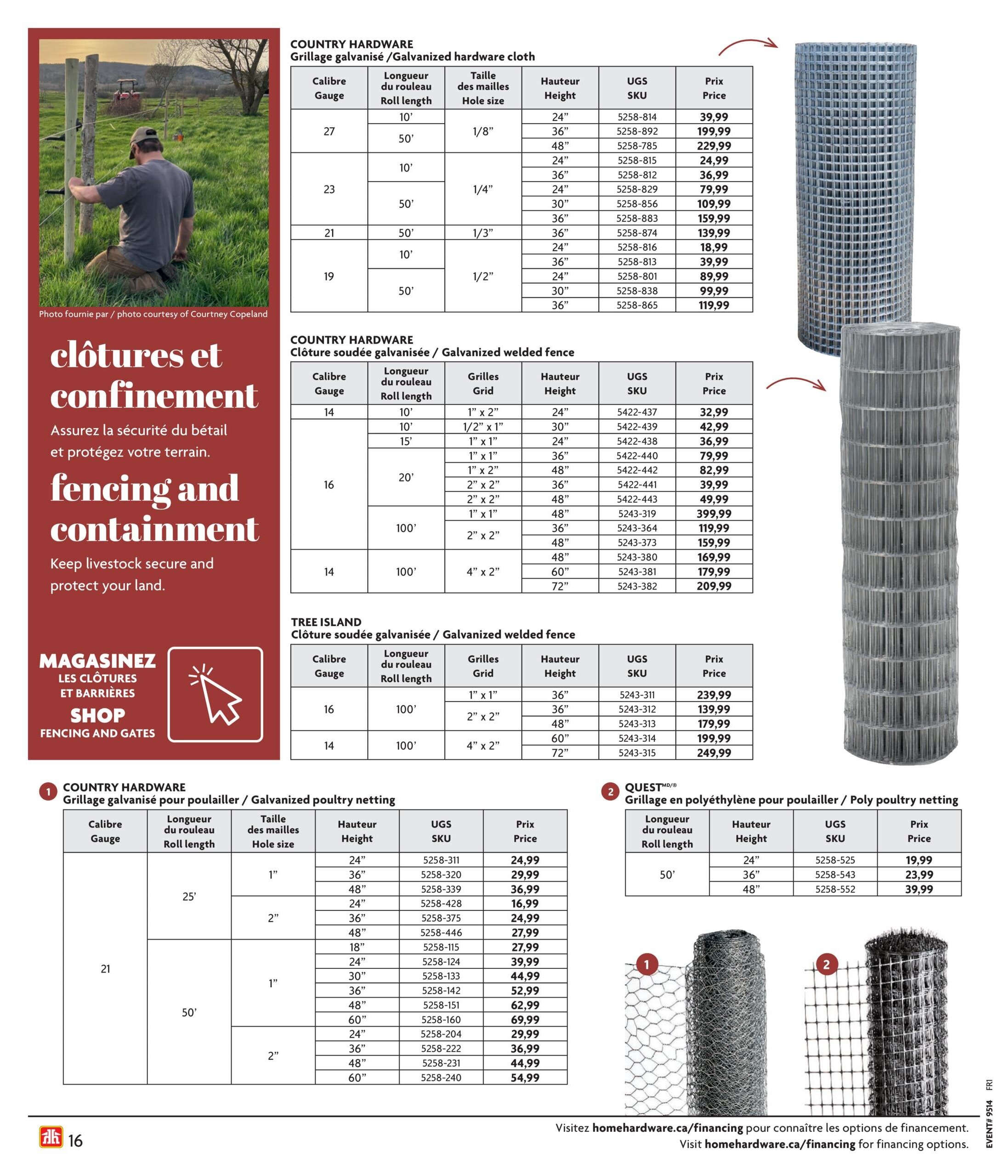 Circulaire Home Hardware - Vie à la ferme et rurale