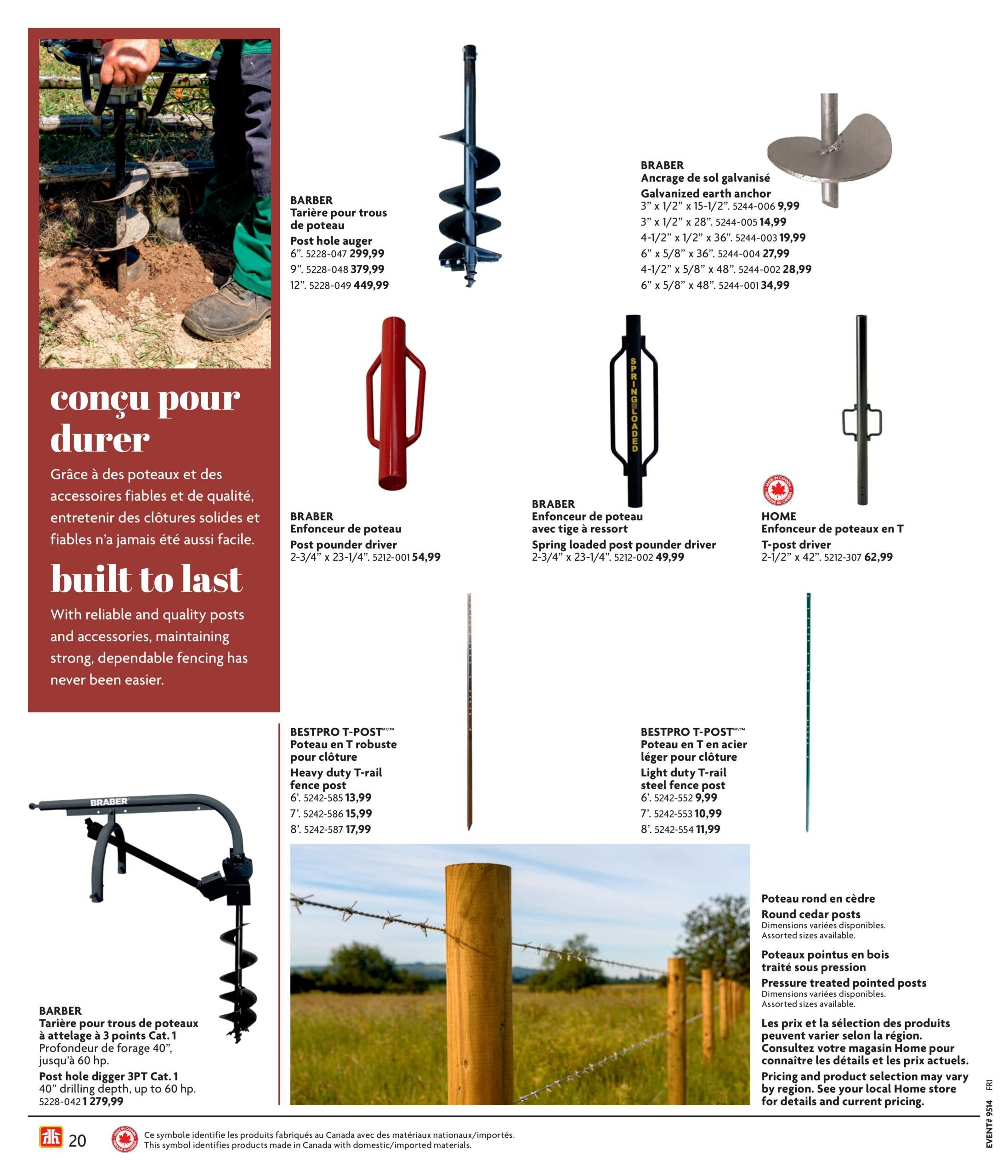 Circulaire Home Hardware - Vie à la ferme et rurale