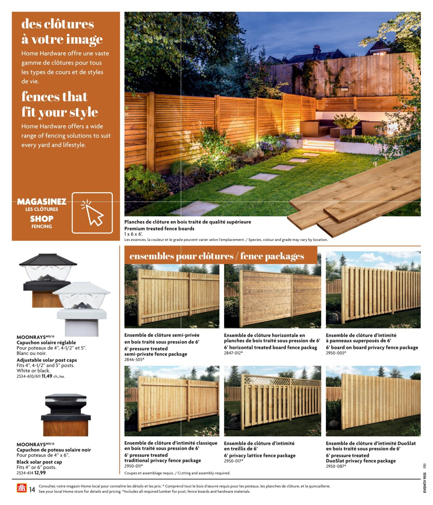 Circulaire Home Hardware - Guide de construction