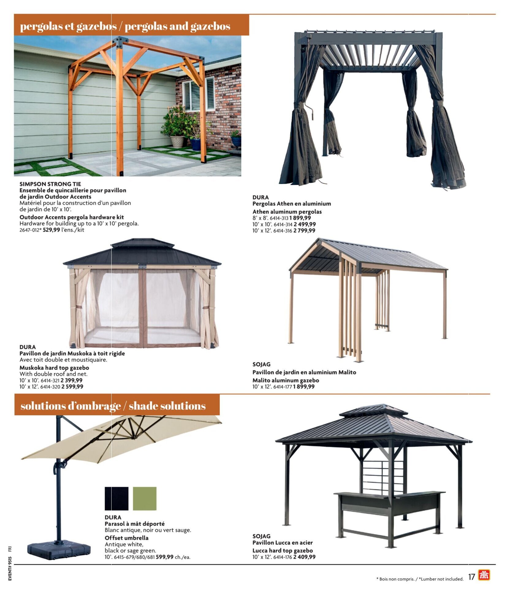 Circulaire Home Hardware - Guide de construction