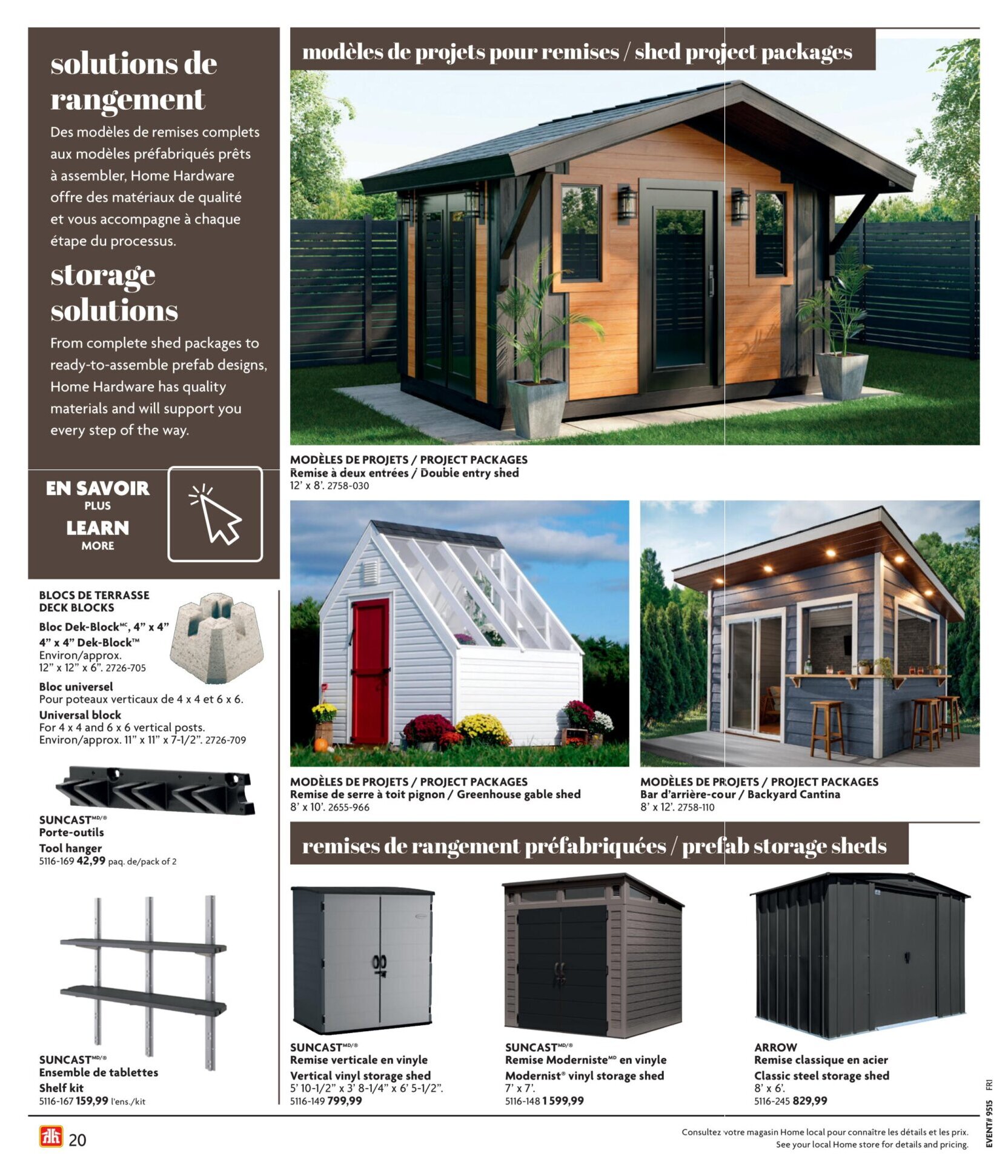 Circulaire Home Hardware - Guide de construction