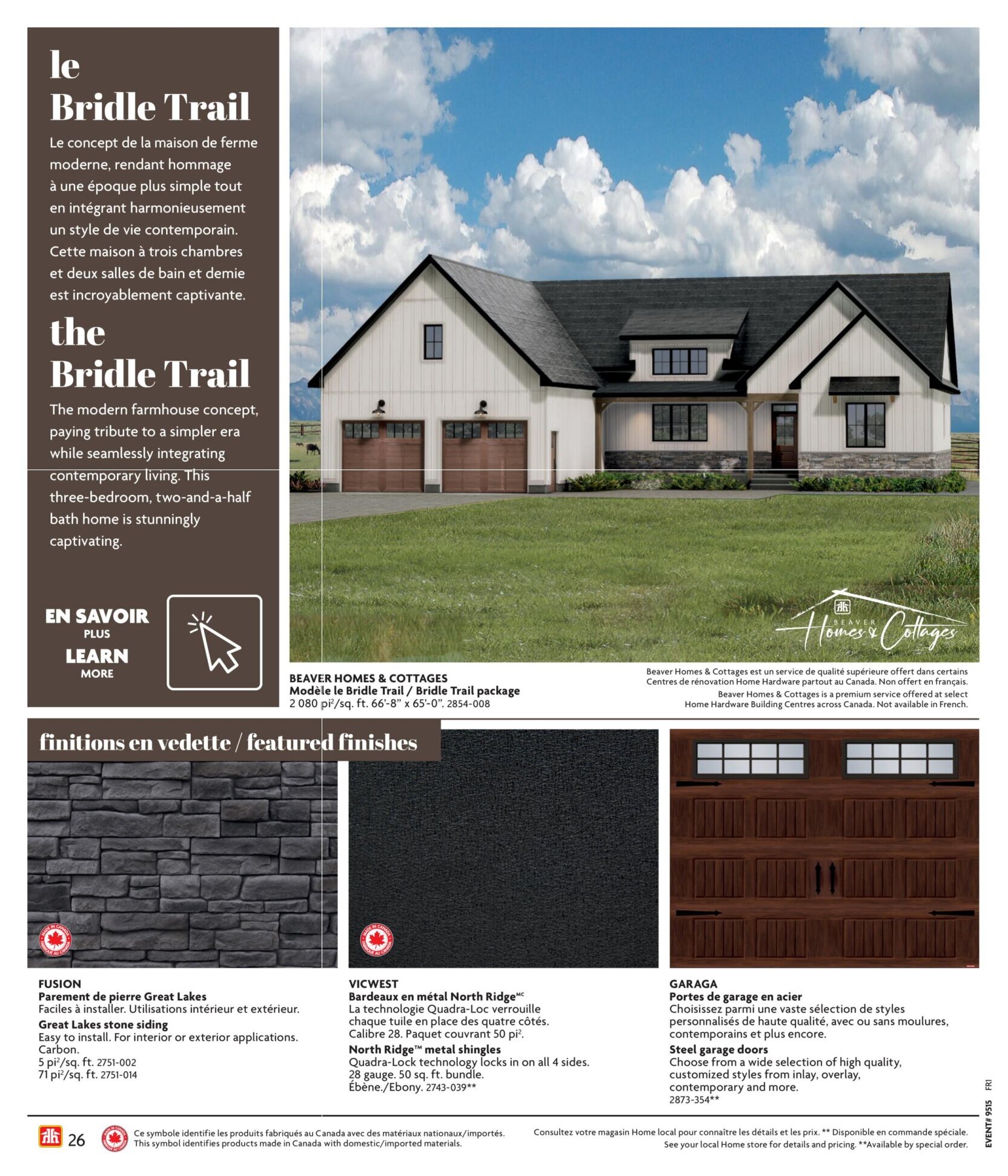 Circulaire Home Hardware - Guide de construction