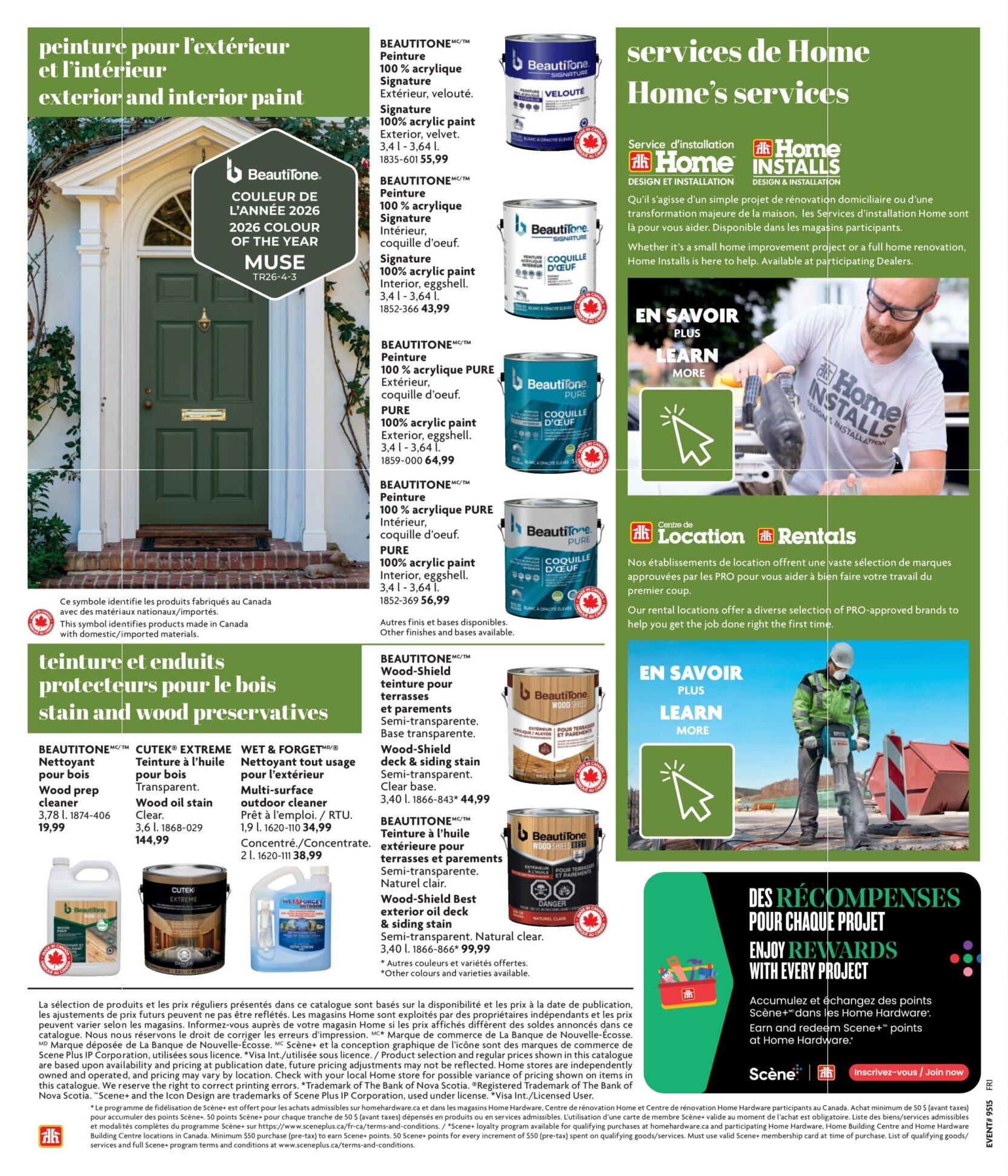 Circulaire Home Hardware - Guide de construction