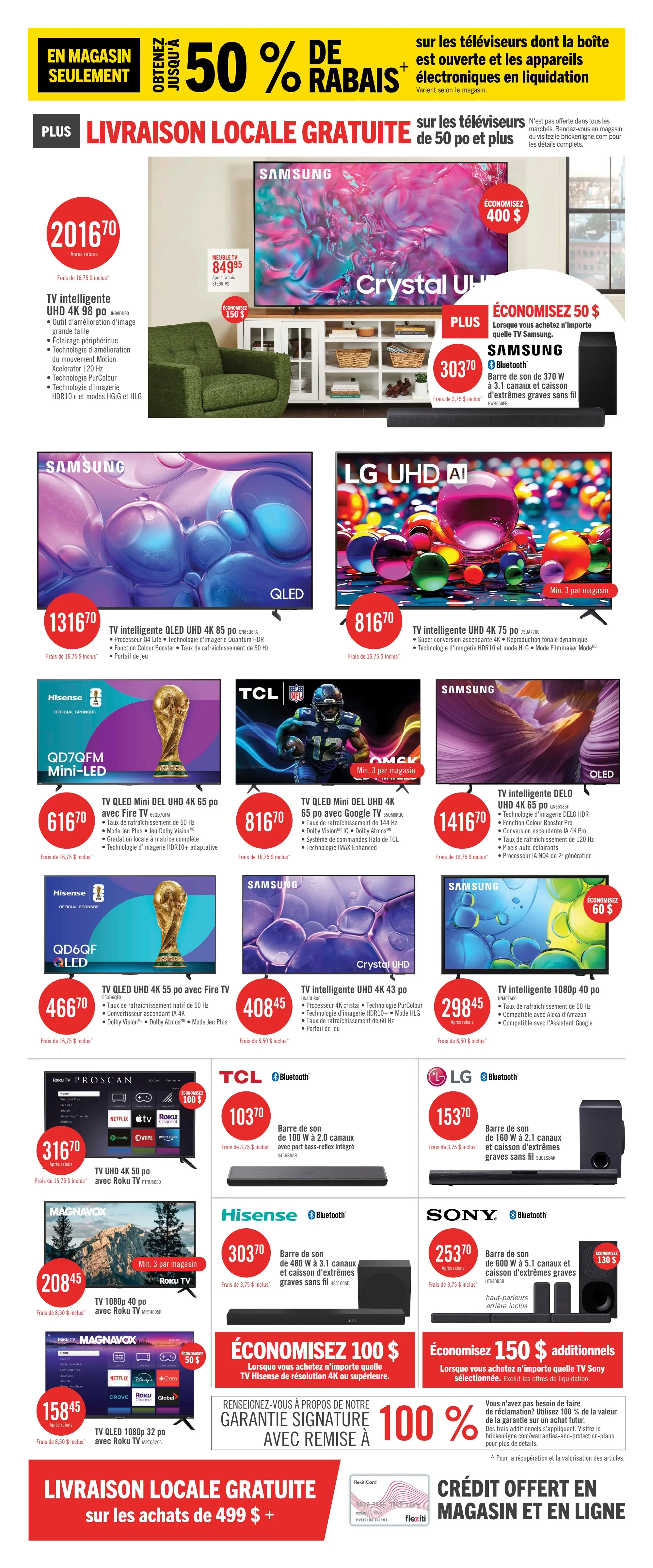 Circulaire Brick - Plus d'économies pour vous sur les appareils électroniques