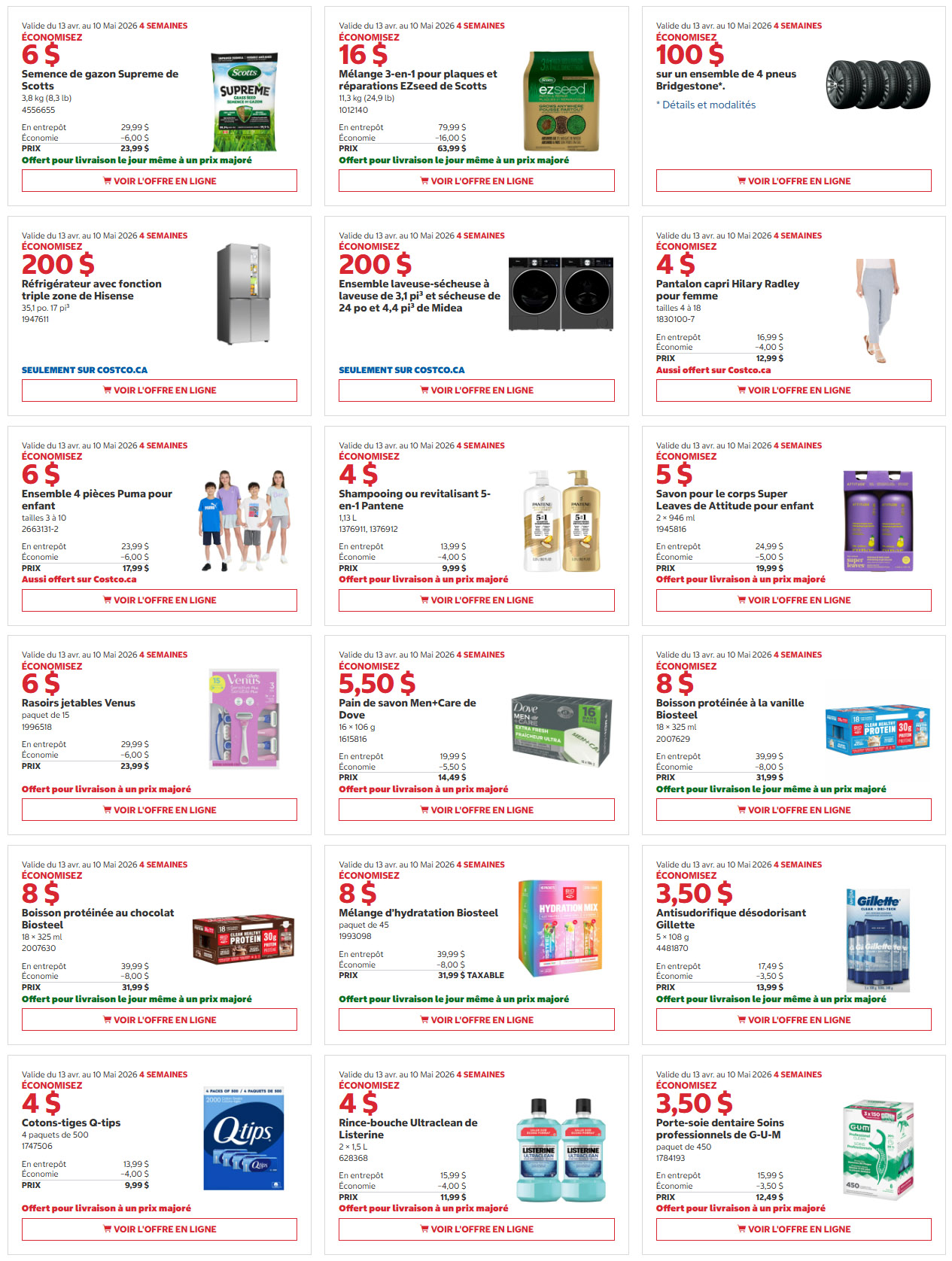 Rabais Costco