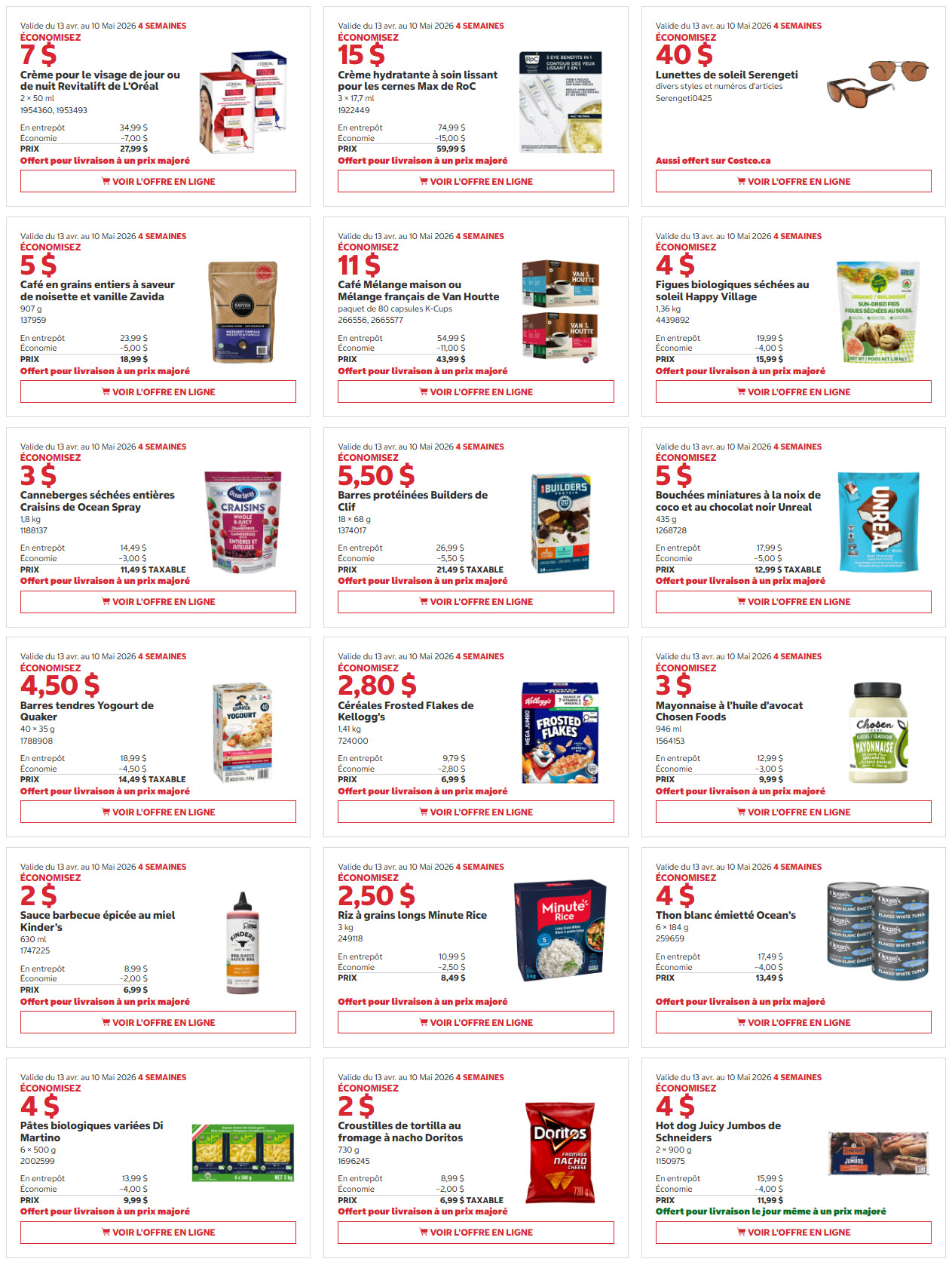 Rabais Costco