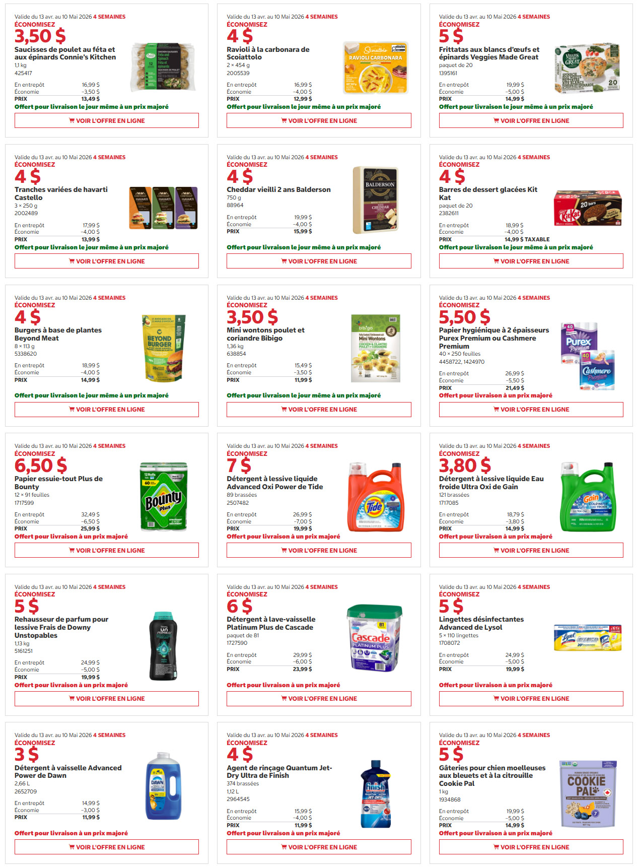 Rabais Costco